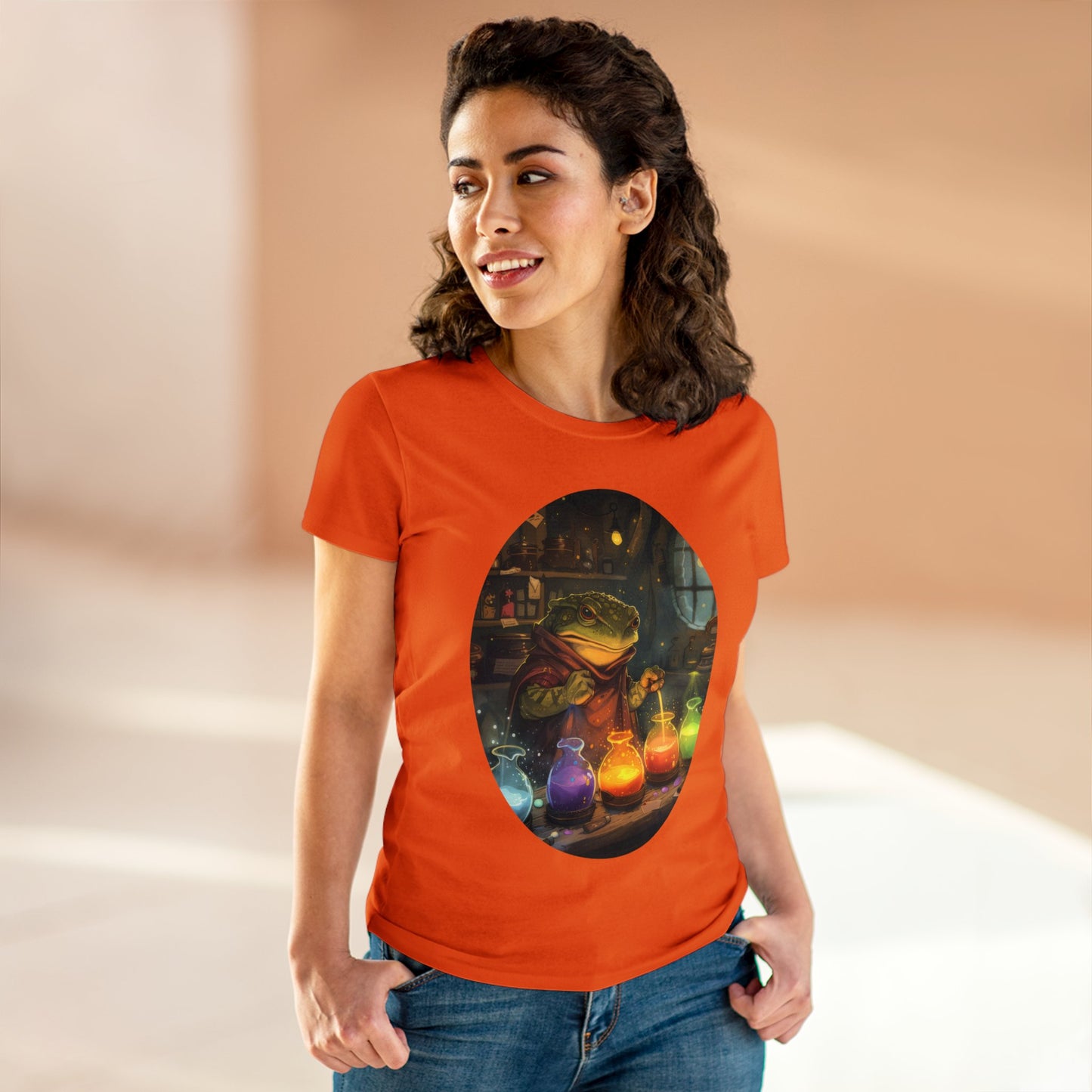 The Alchemist Toad - Fantasy - Women's Midweight Cotton Tee