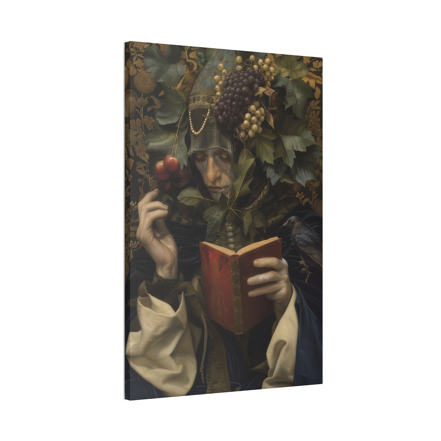 Solemn Book - Canvas Stretched, 0.75"