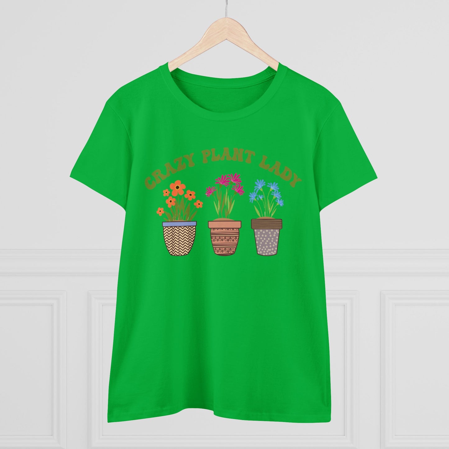 Crazy Plant Lady - Gardening - Women's Midweight Cotton Tee
