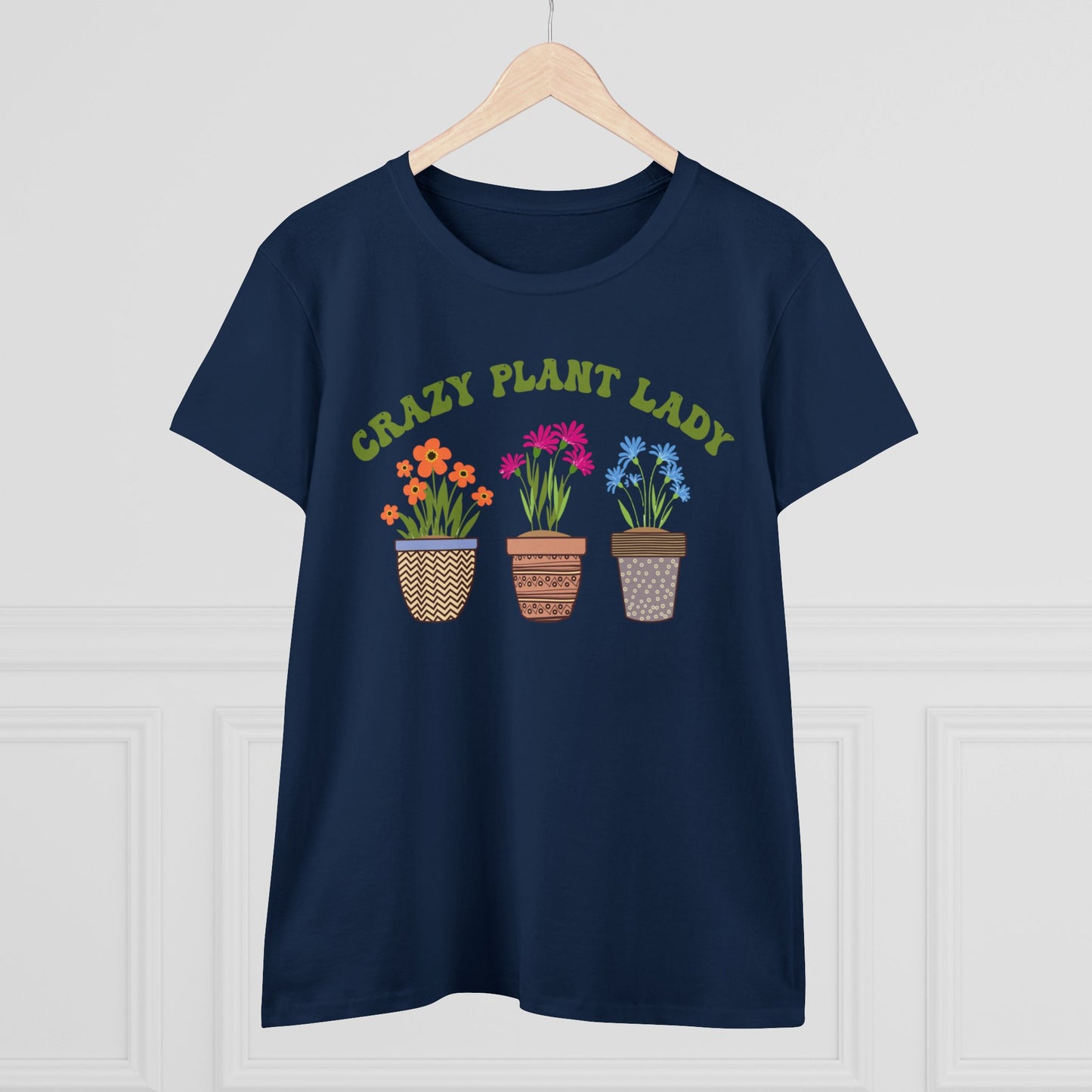 Crazy Plant Lady - Gardening - Women's Midweight Cotton Tee