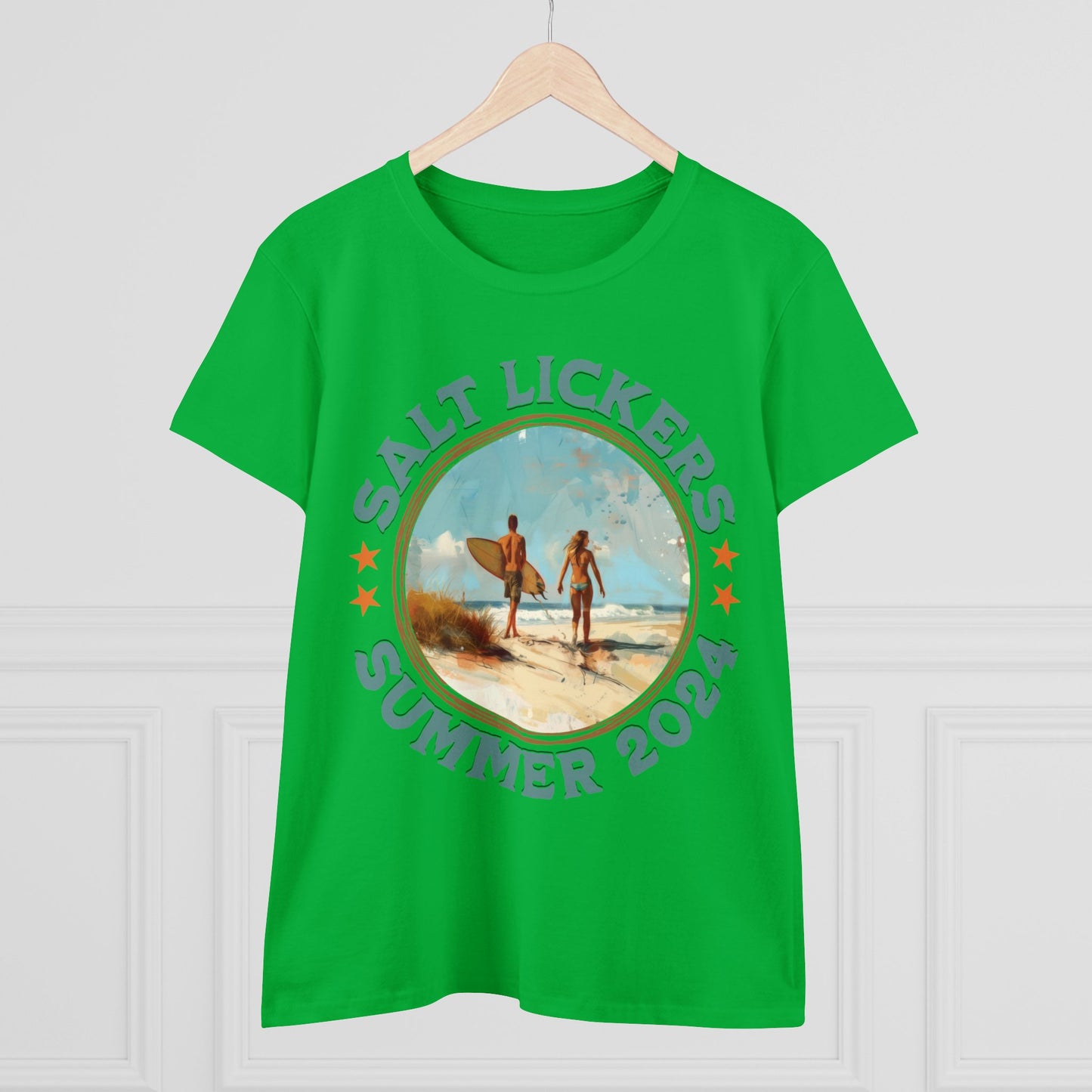 Surfing - Women's Midweight Cotton Tee