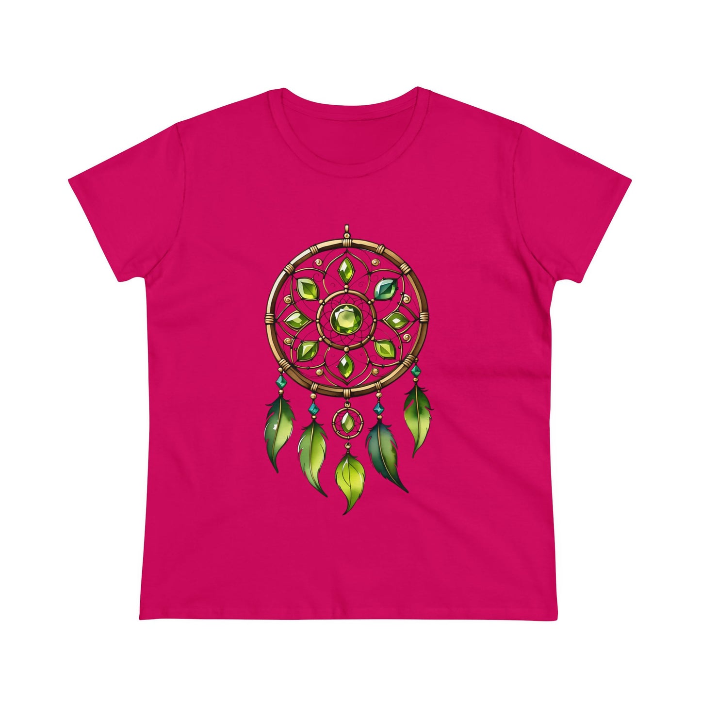 Peridot Dream Catcher - Leo - Astrology - Women's Midweight Cotton Tee