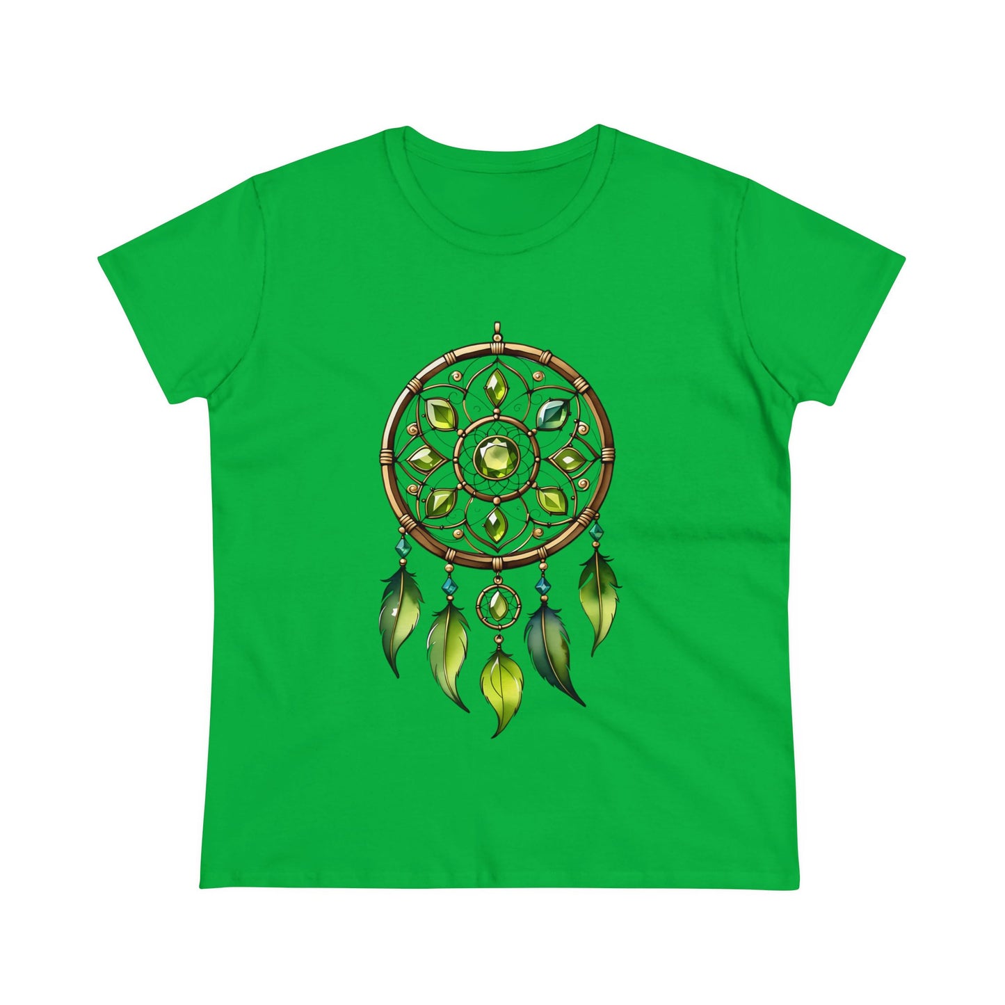 Peridot Dream Catcher - Leo - Astrology - Women's Midweight Cotton Tee