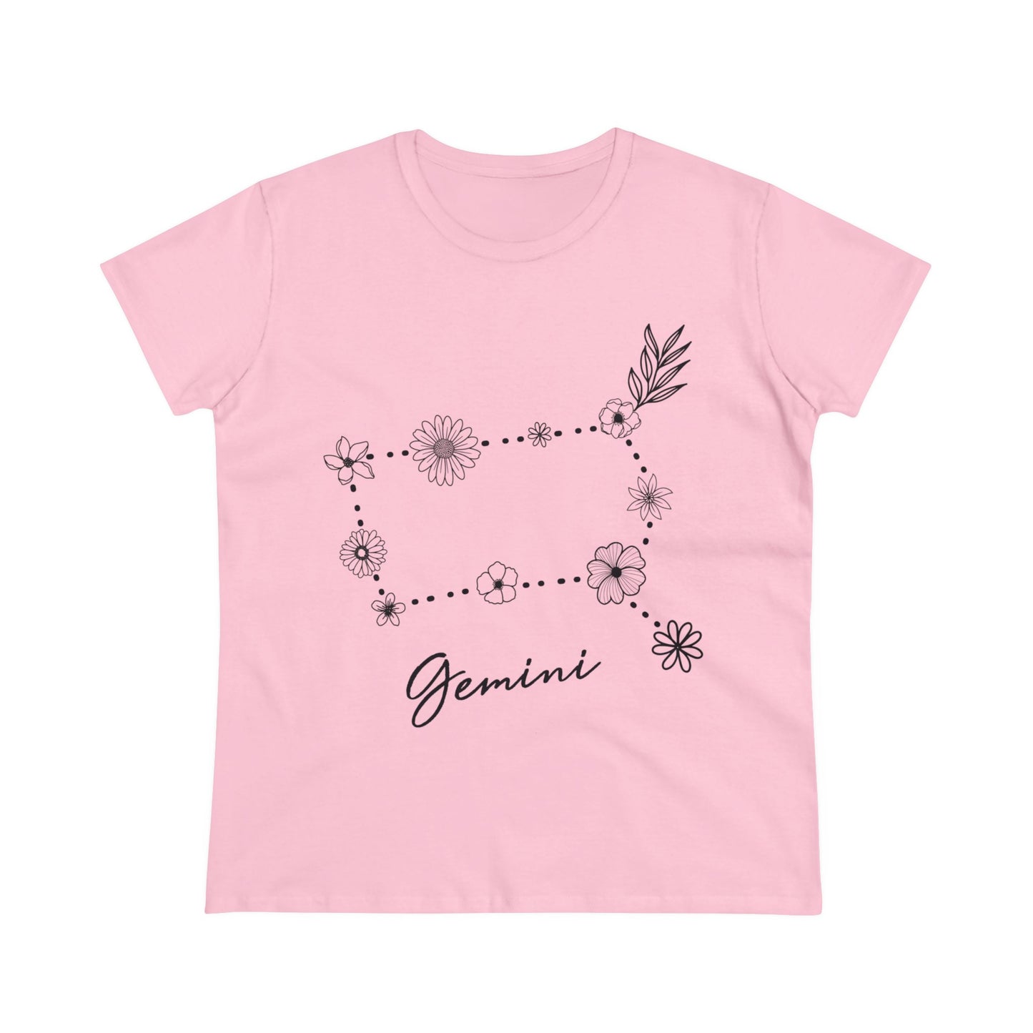 Flower Constellation - Gemini - Astrology - Women's Midweight Cotton Tee