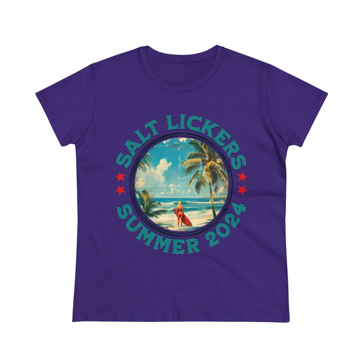 Surfing - Women's Midweight Cotton Tee