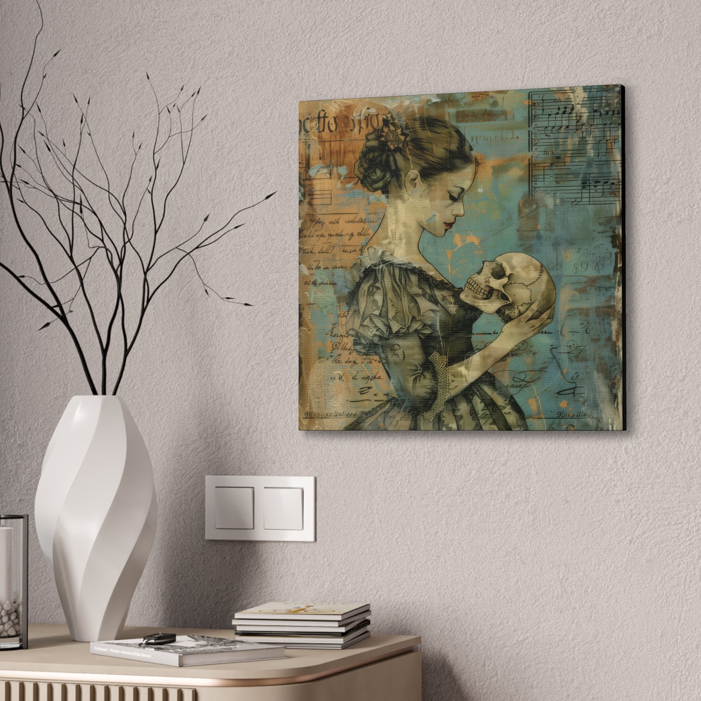 Her Skull - Canvas Stretched, 0.75"