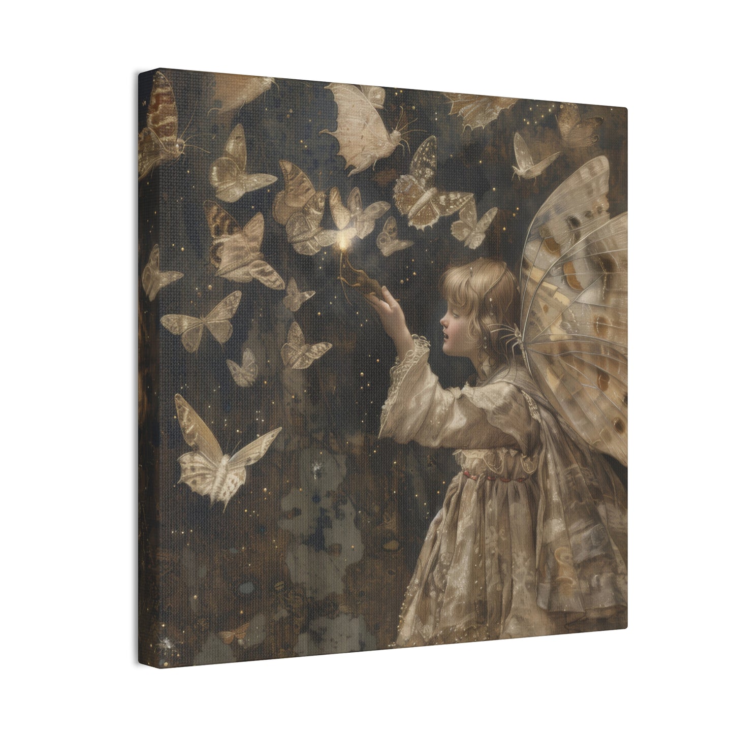 Butterflies and Fairies - Canvas Stretched, 0.75"