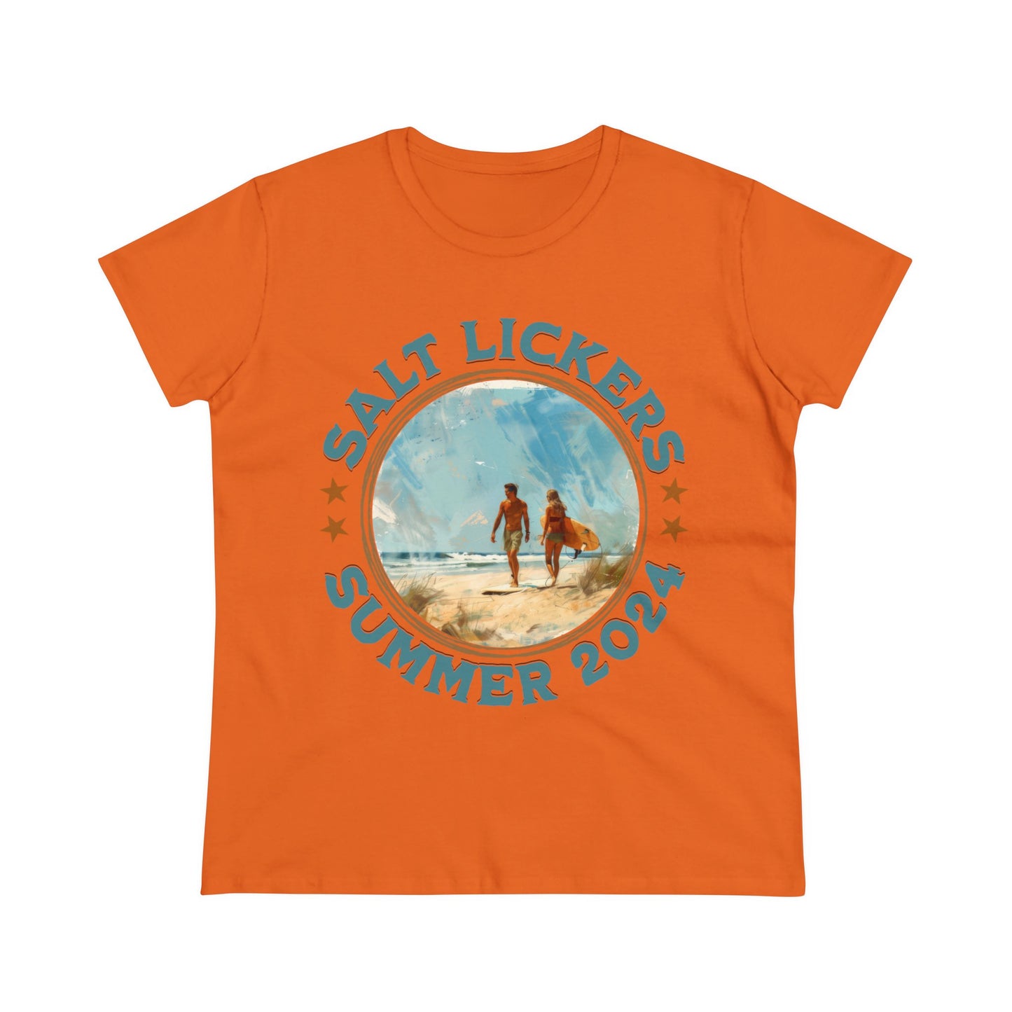 Surfing - Women's Midweight Cotton Tee