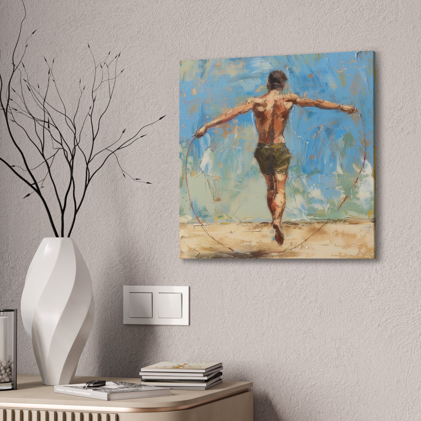 Skip Rope - Canvas Stretched, 0.75"