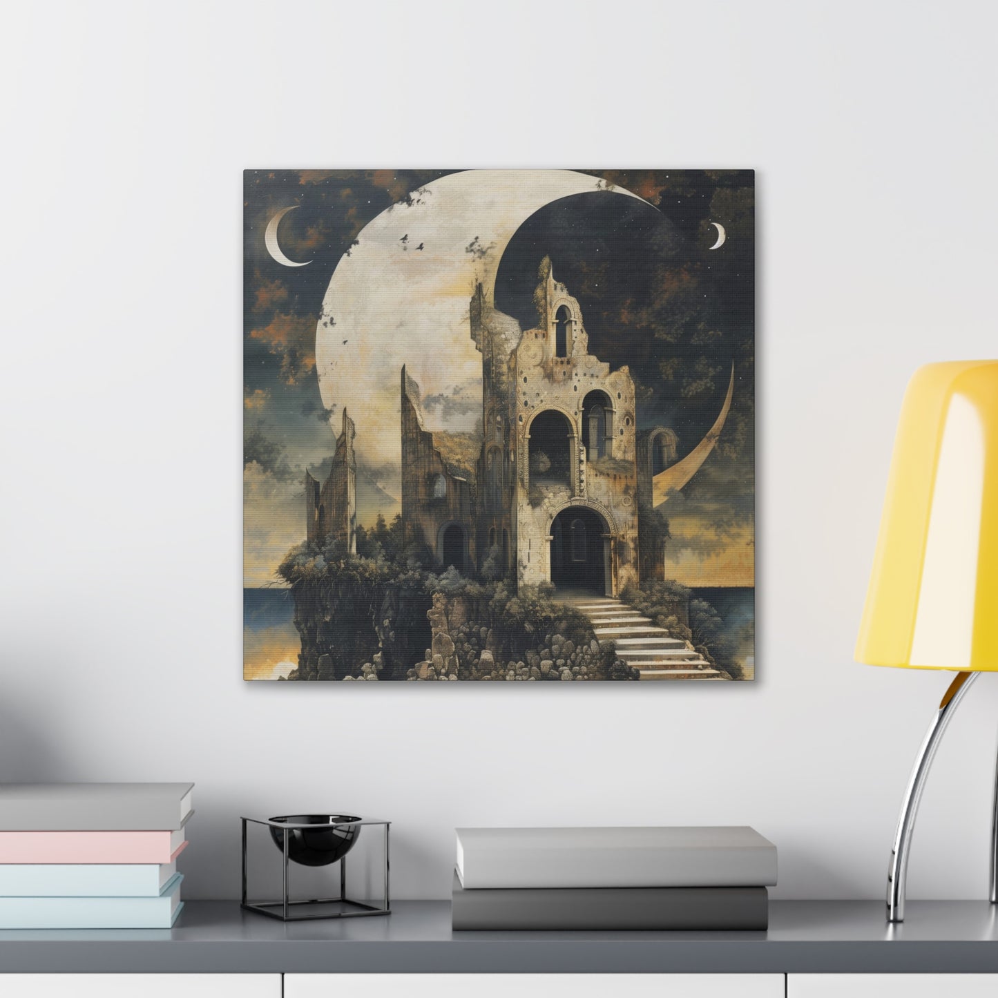 Night's Castle - Canvas Stretched, 0.75"