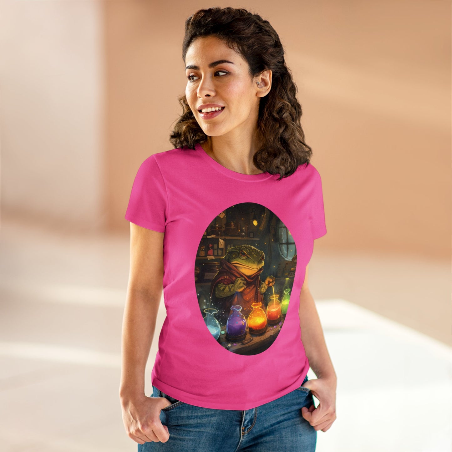 The Alchemist Toad - Fantasy - Women's Midweight Cotton Tee