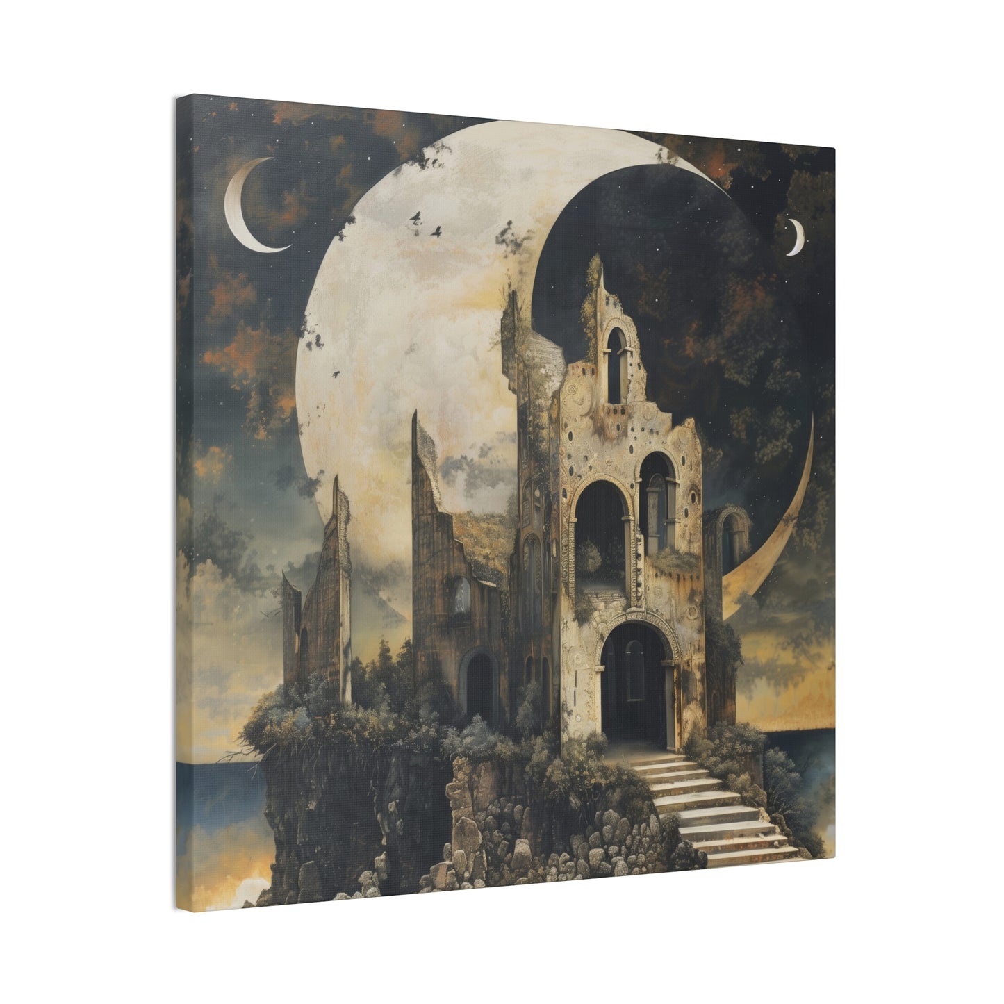 Night's Castle - Canvas Stretched, 0.75"