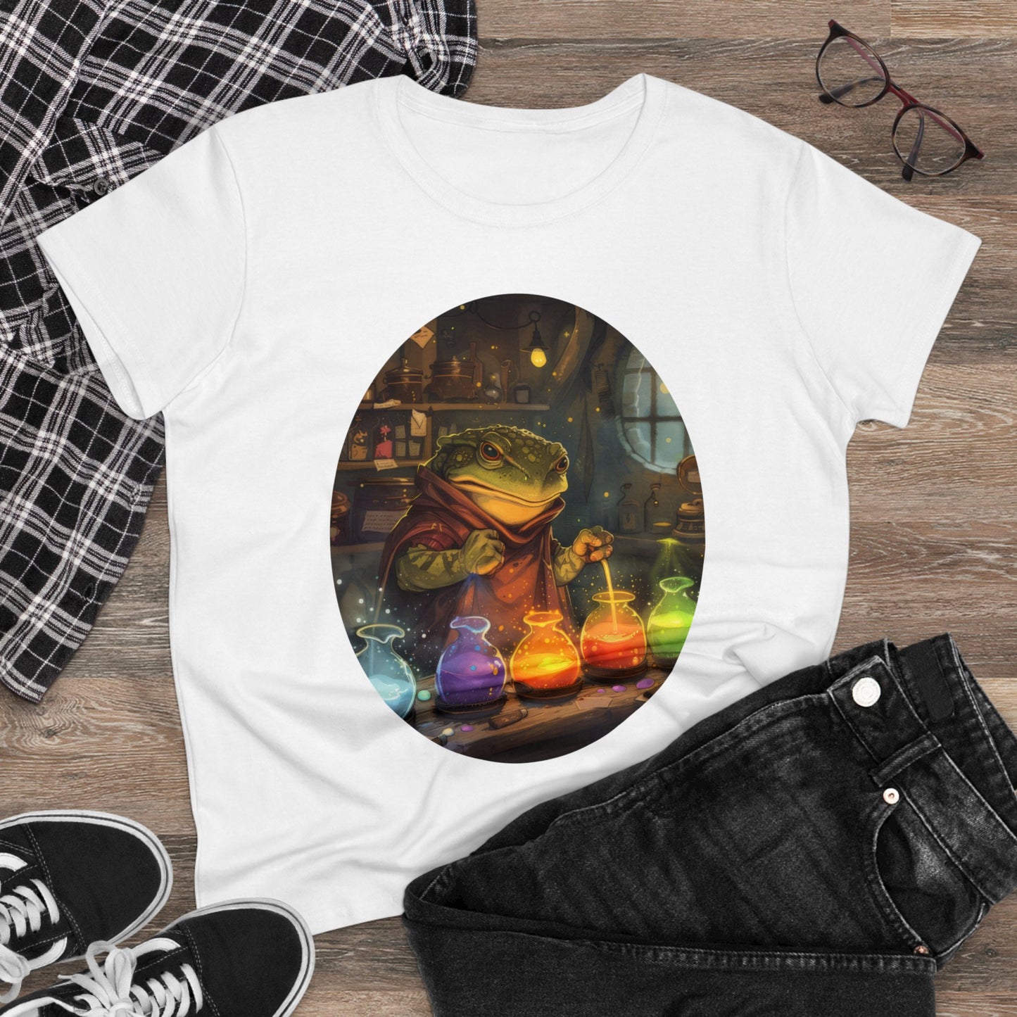 The Alchemist Toad - Fantasy - Women's Midweight Cotton Tee