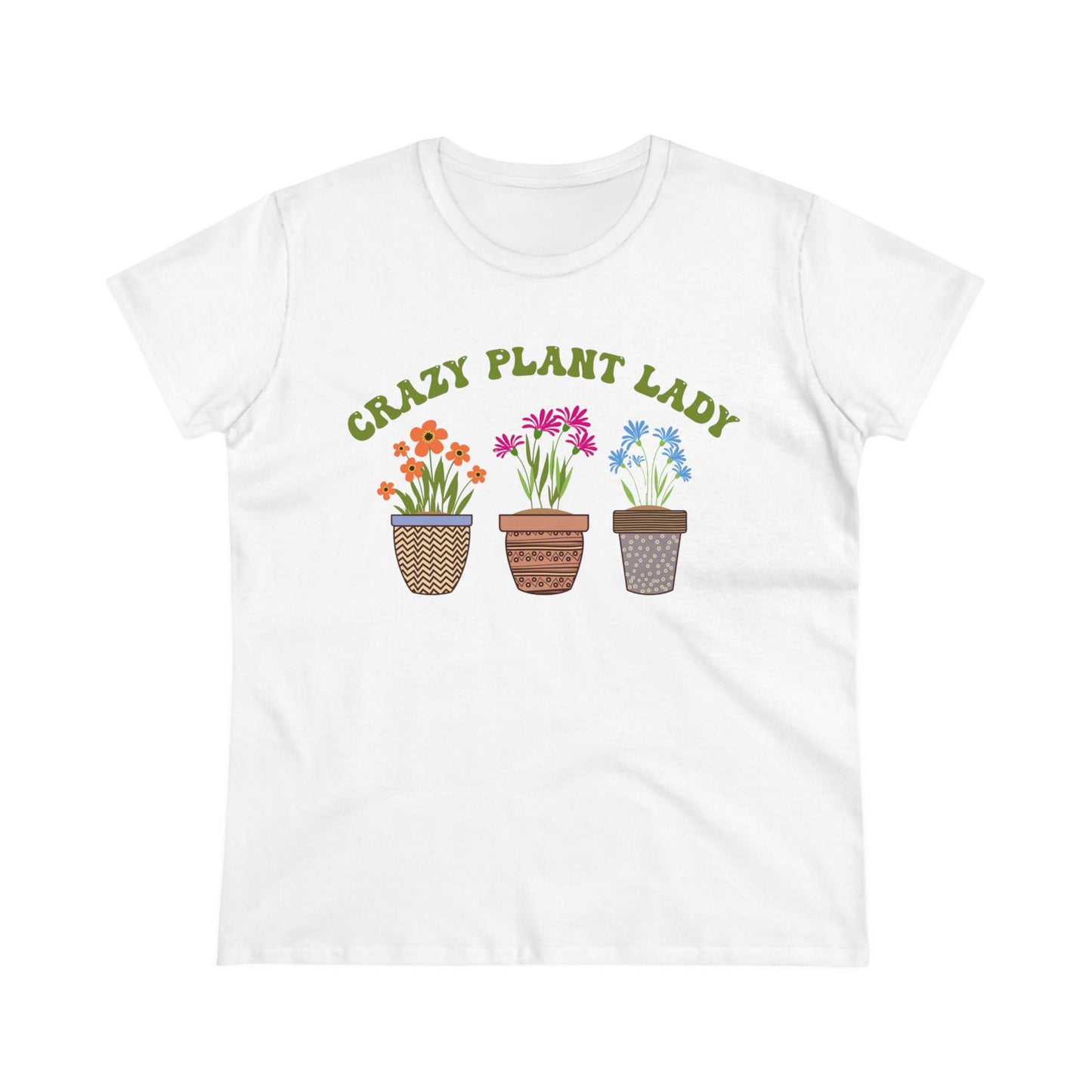 Crazy Plant Lady - Gardening - Women's Midweight Cotton Tee