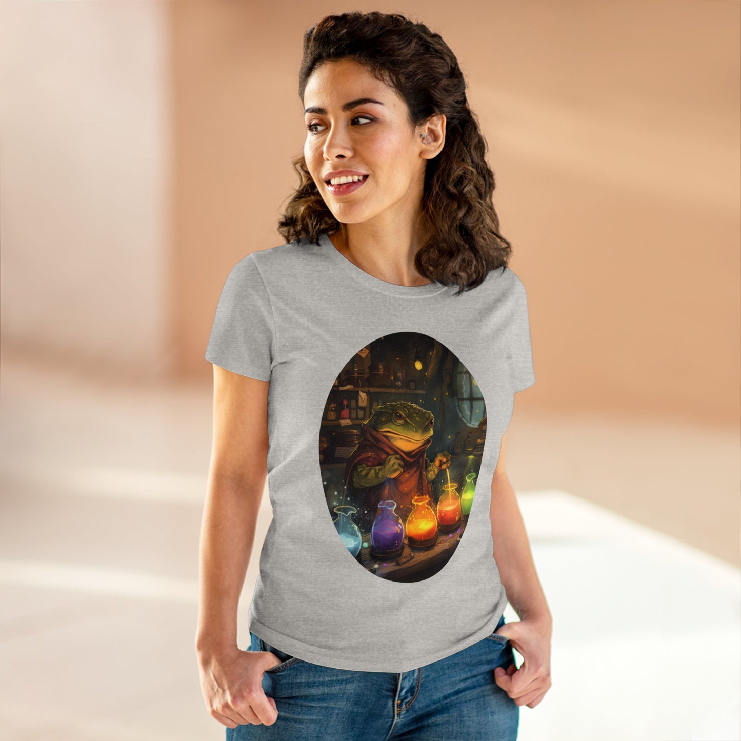 The Alchemist Toad - Fantasy - Women's Midweight Cotton Tee