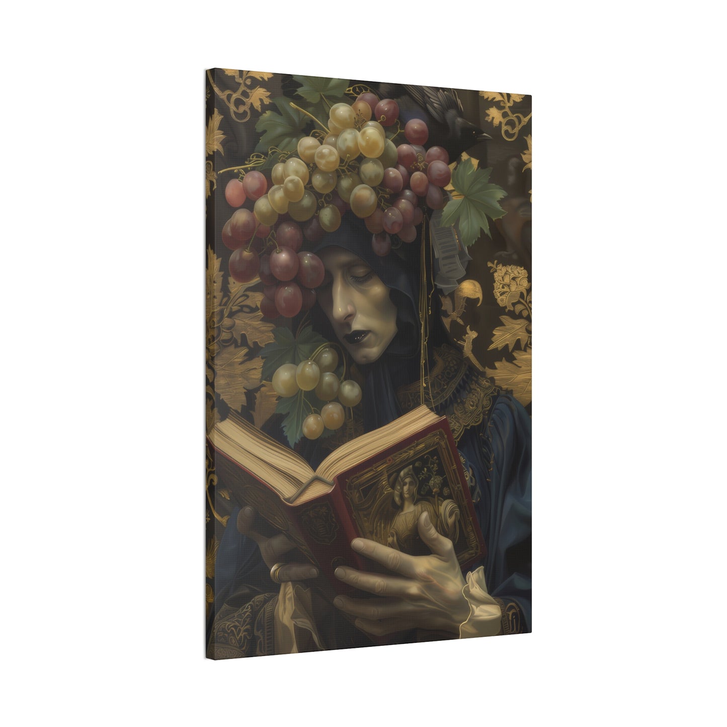 Solemn Book - Canvas Stretched, 0.75"