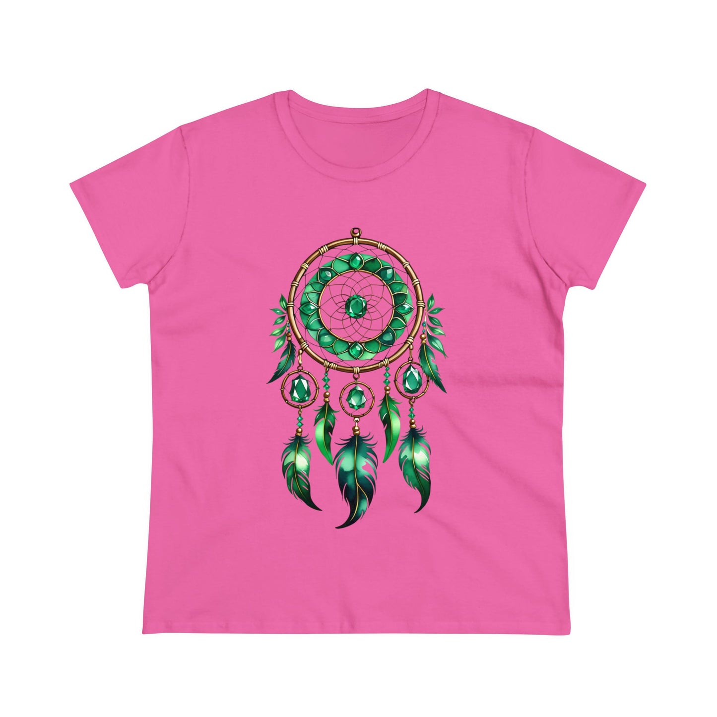 Emerald Dream Catcher - Taurus - Astrology - Women's Midweight Cotton Tee