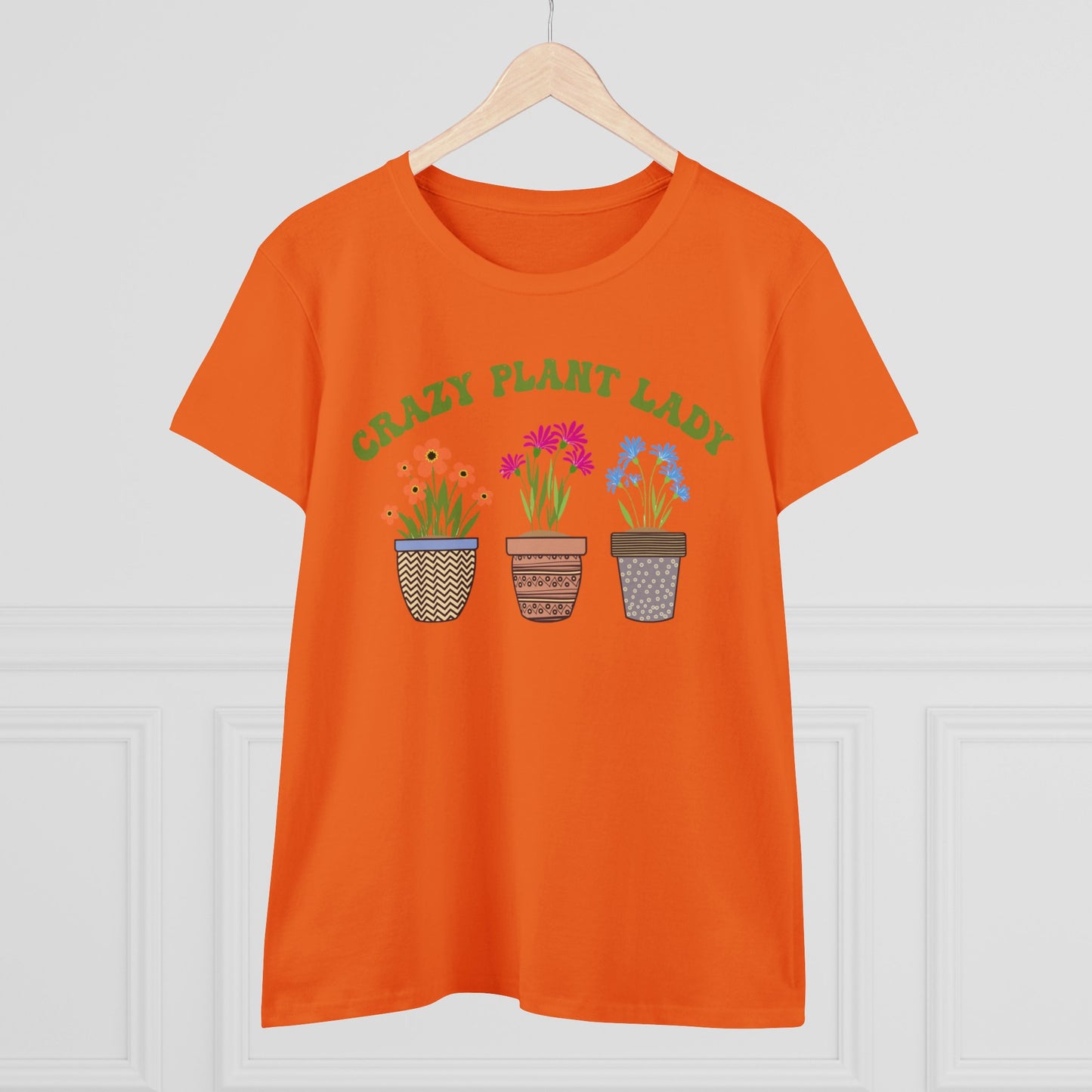 Crazy Plant Lady - Gardening - Women's Midweight Cotton Tee