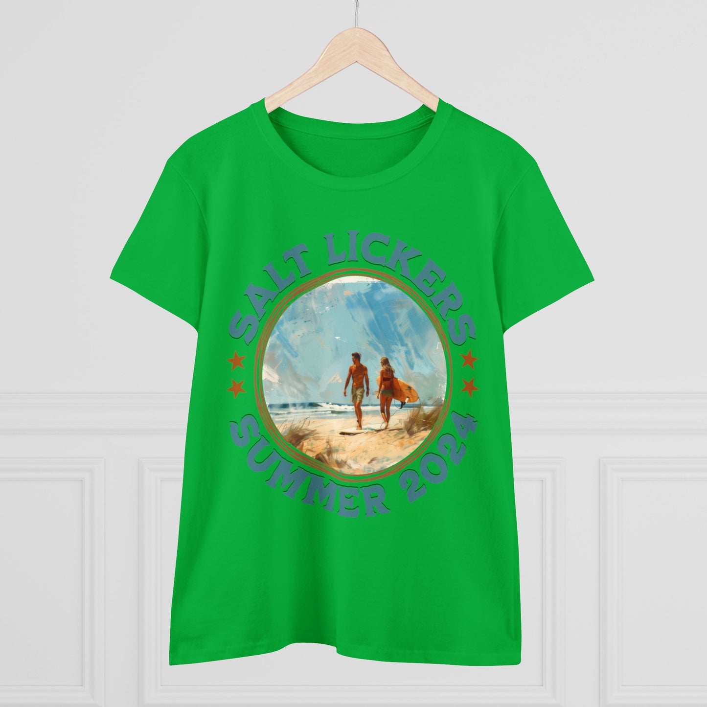 Surfing - Women's Midweight Cotton Tee