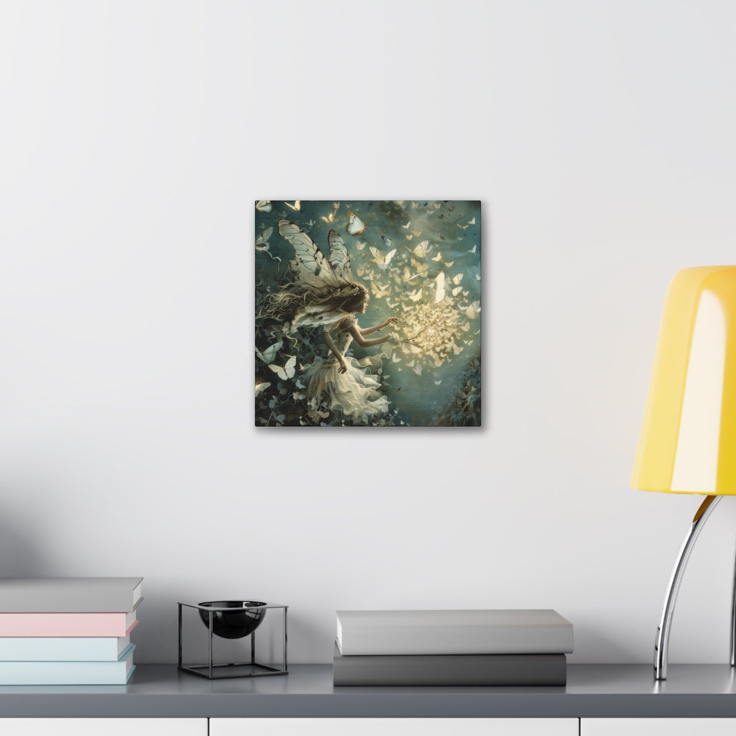 Butterflies and Fairies - Canvas Stretched, 0.75"