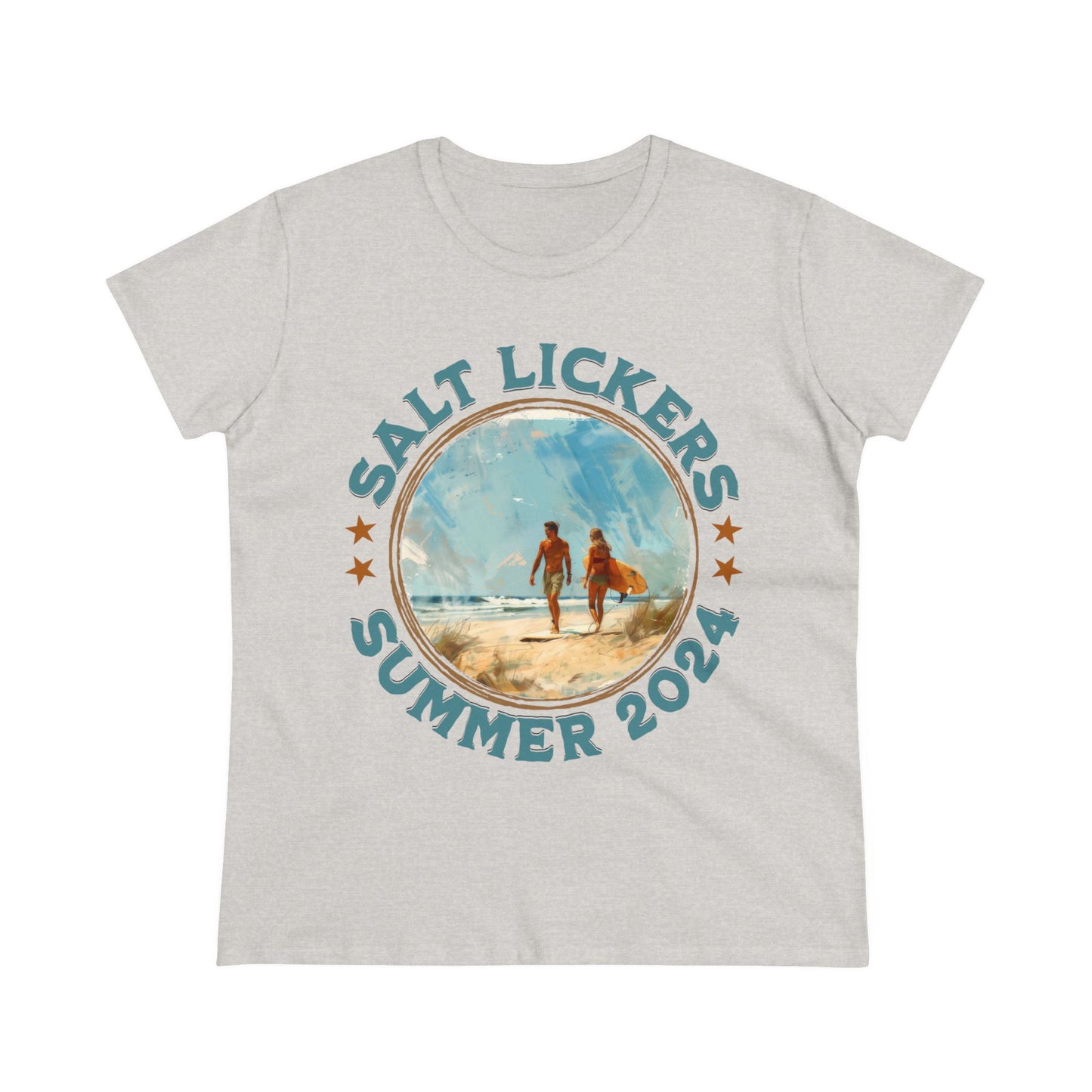 Surfing - Women's Midweight Cotton Tee
