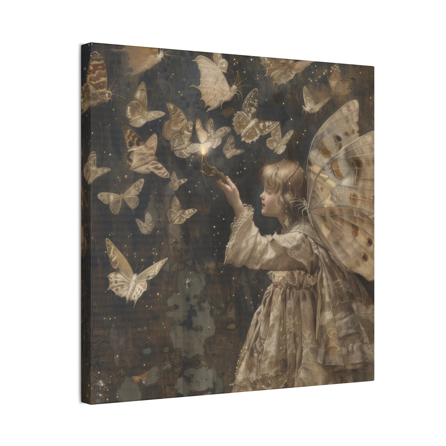 Butterflies and Fairies - Canvas Stretched, 0.75"