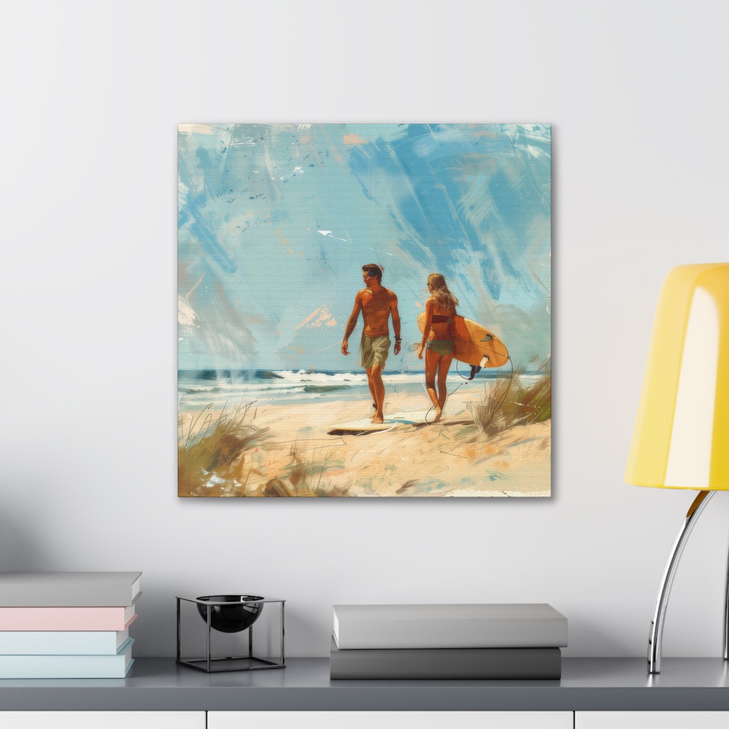 Beach and Surf - Canvas Stretched, 0.75"