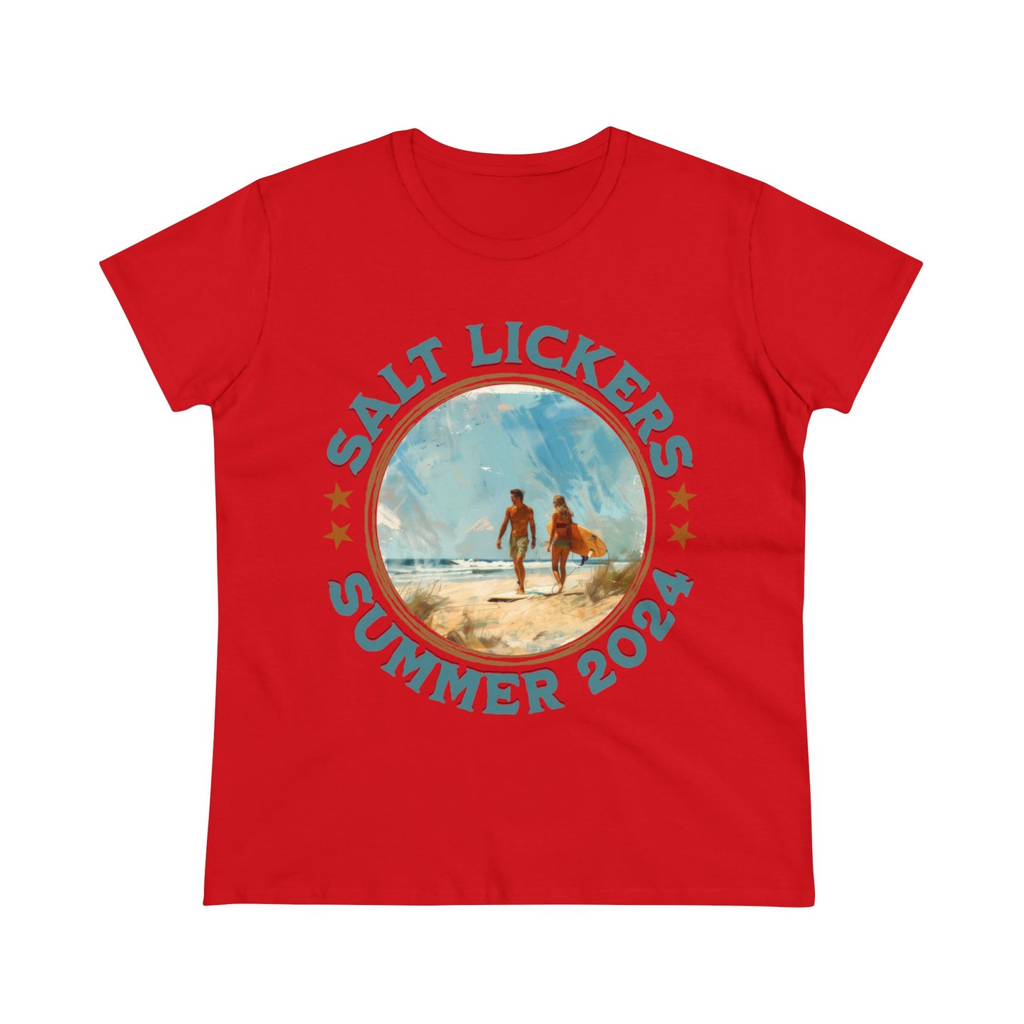Surfing - Women's Midweight Cotton Tee