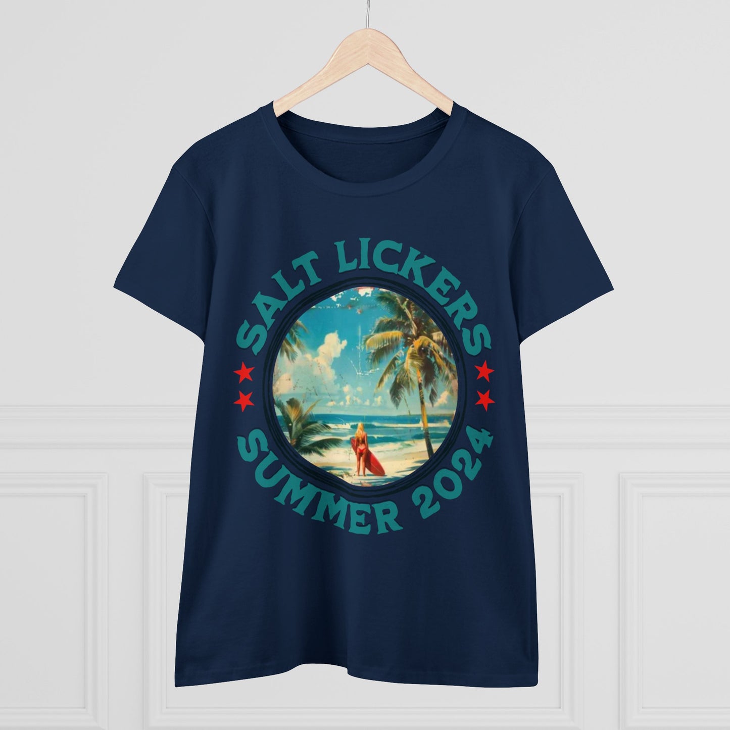 Surfing - Women's Midweight Cotton Tee