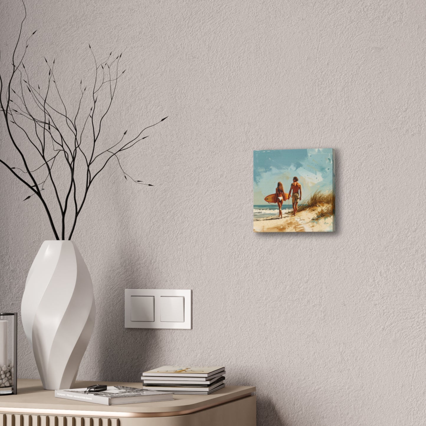 Beach and Surf - Canvas Stretched, 0.75"