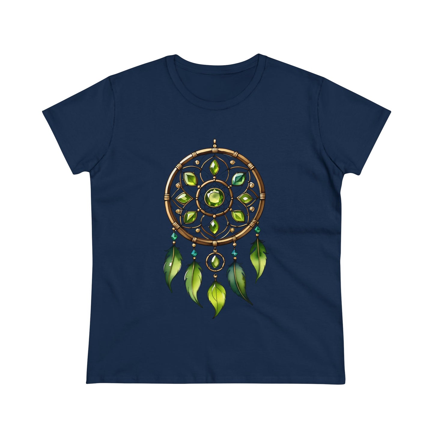 Peridot Dream Catcher - Leo - Astrology - Women's Midweight Cotton Tee