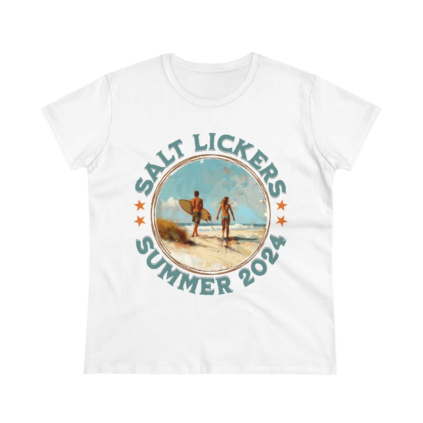 Surfing - Women's Midweight Cotton Tee