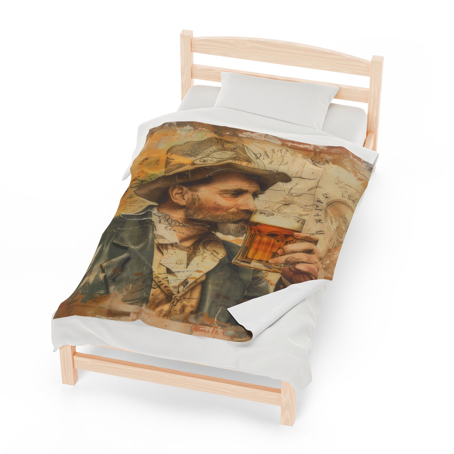 Beer Time - Velveteen Plush Blanket