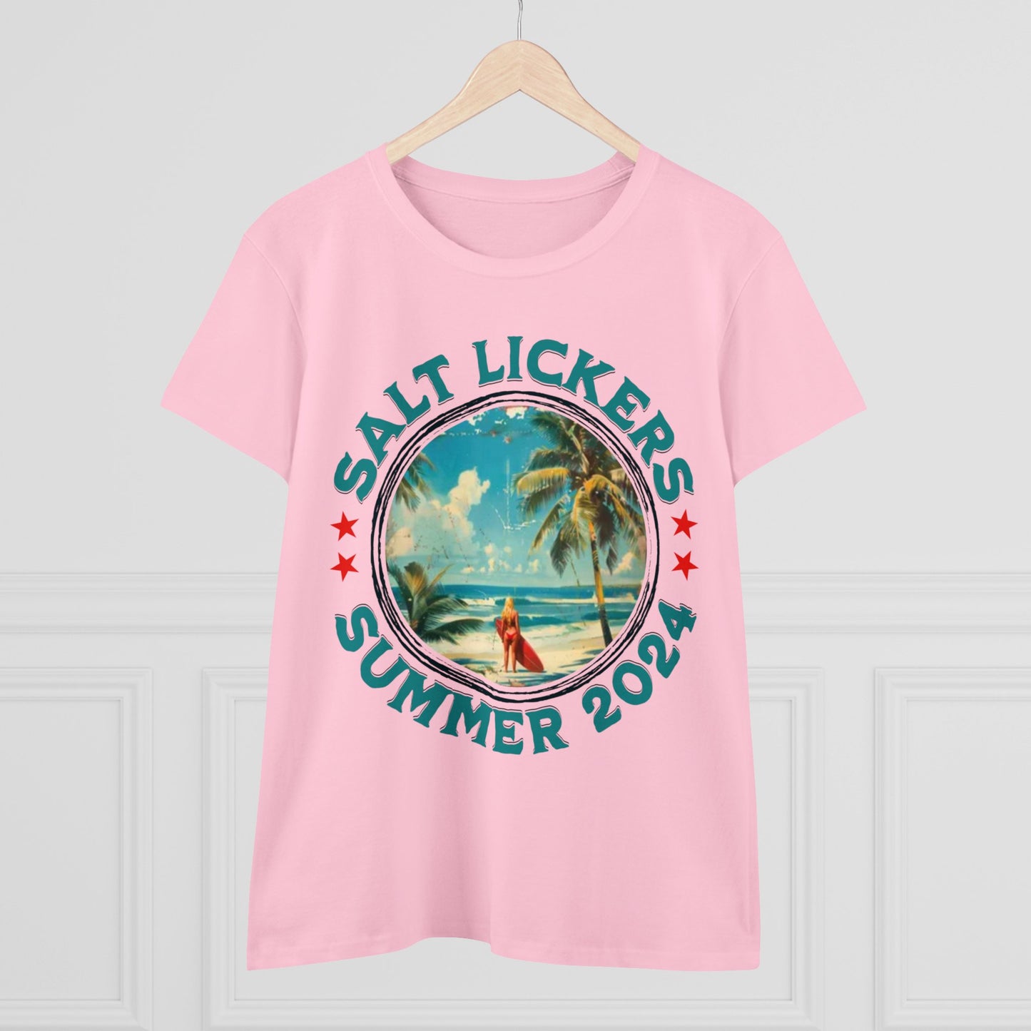 Surfing - Women's Midweight Cotton Tee