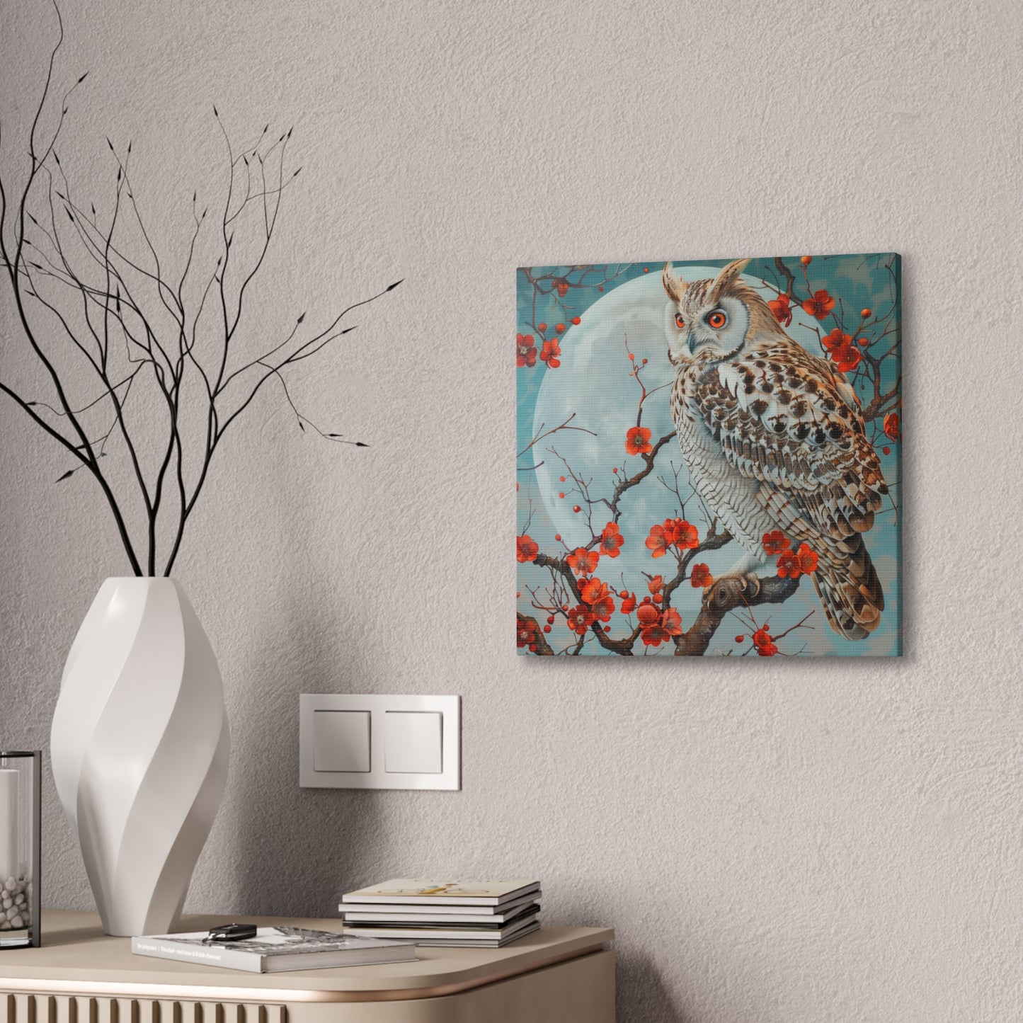 Owl - Canvas Stretched, 0.75"