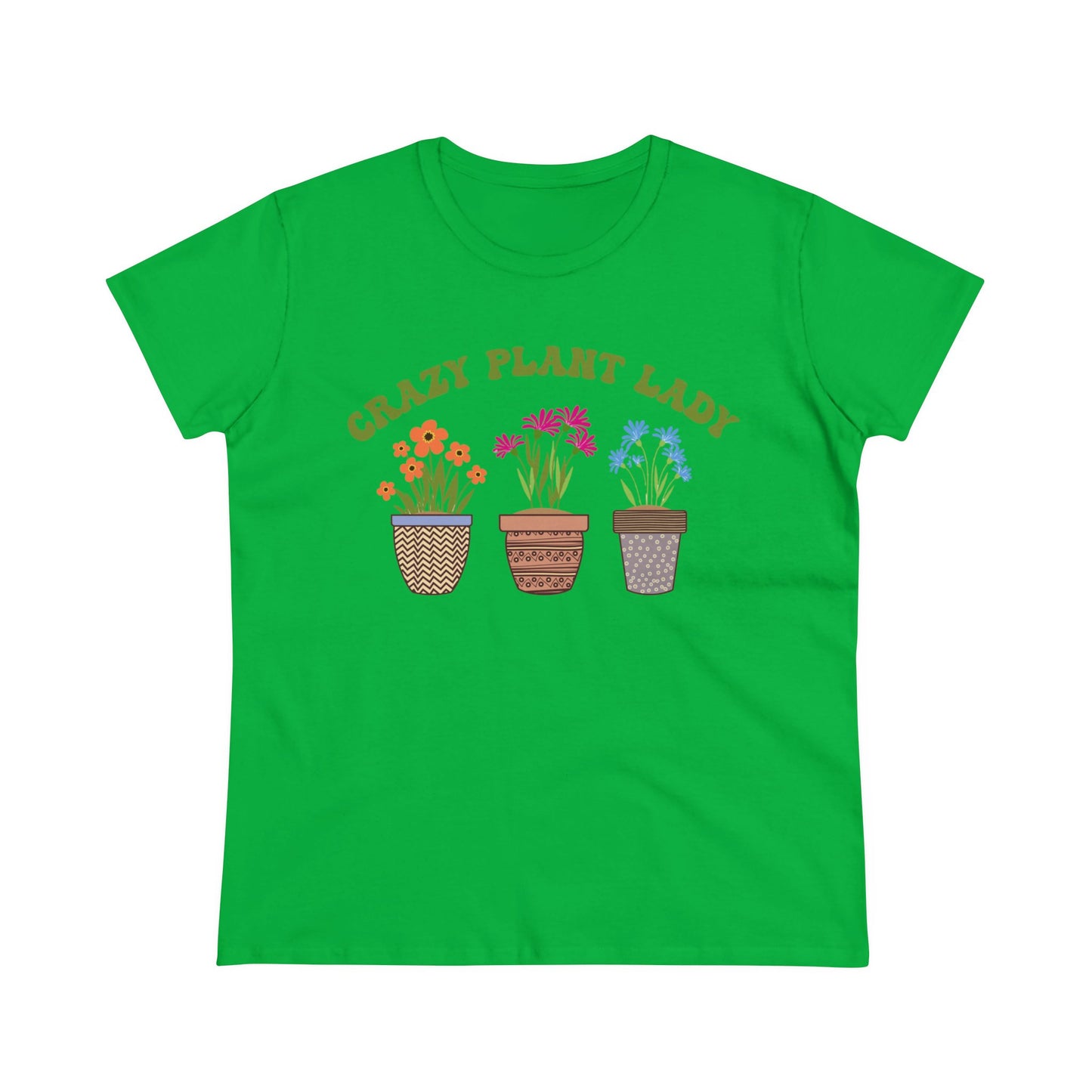 Crazy Plant Lady - Gardening - Women's Midweight Cotton Tee