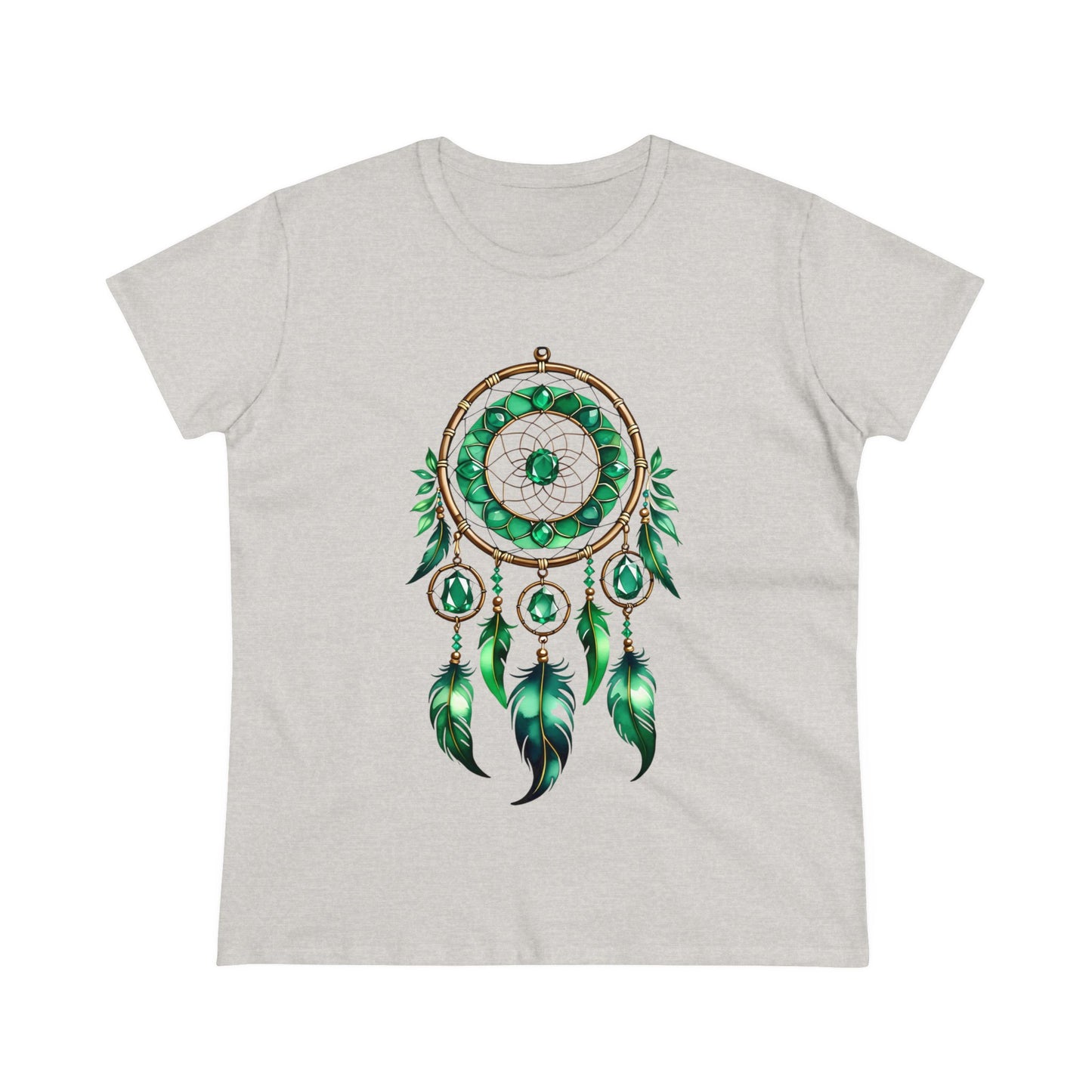 Emerald Dream Catcher - Taurus - Astrology - Women's Midweight Cotton Tee