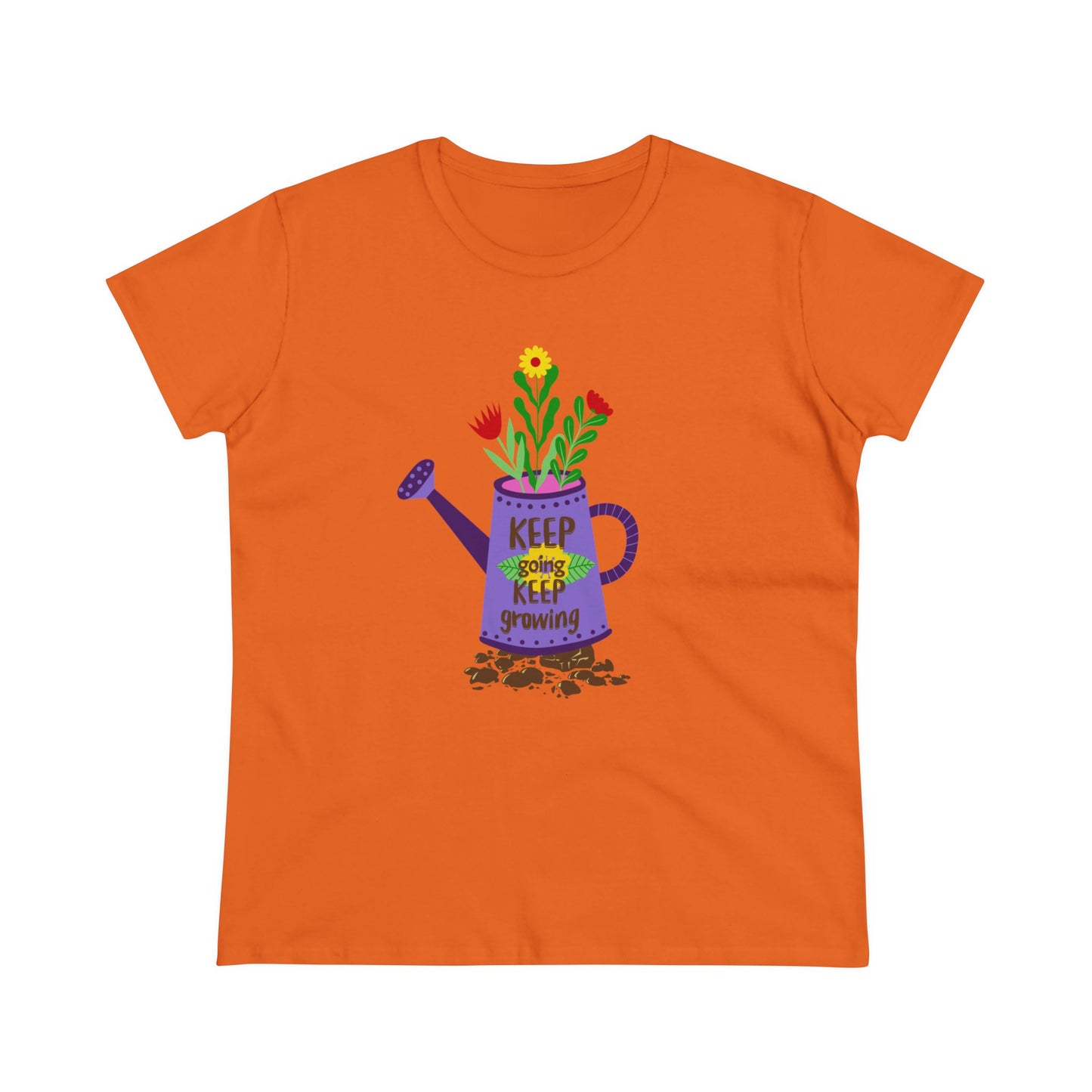 Keep Going Keep Growing - Gardening - Women's Midweight Cotton Tee