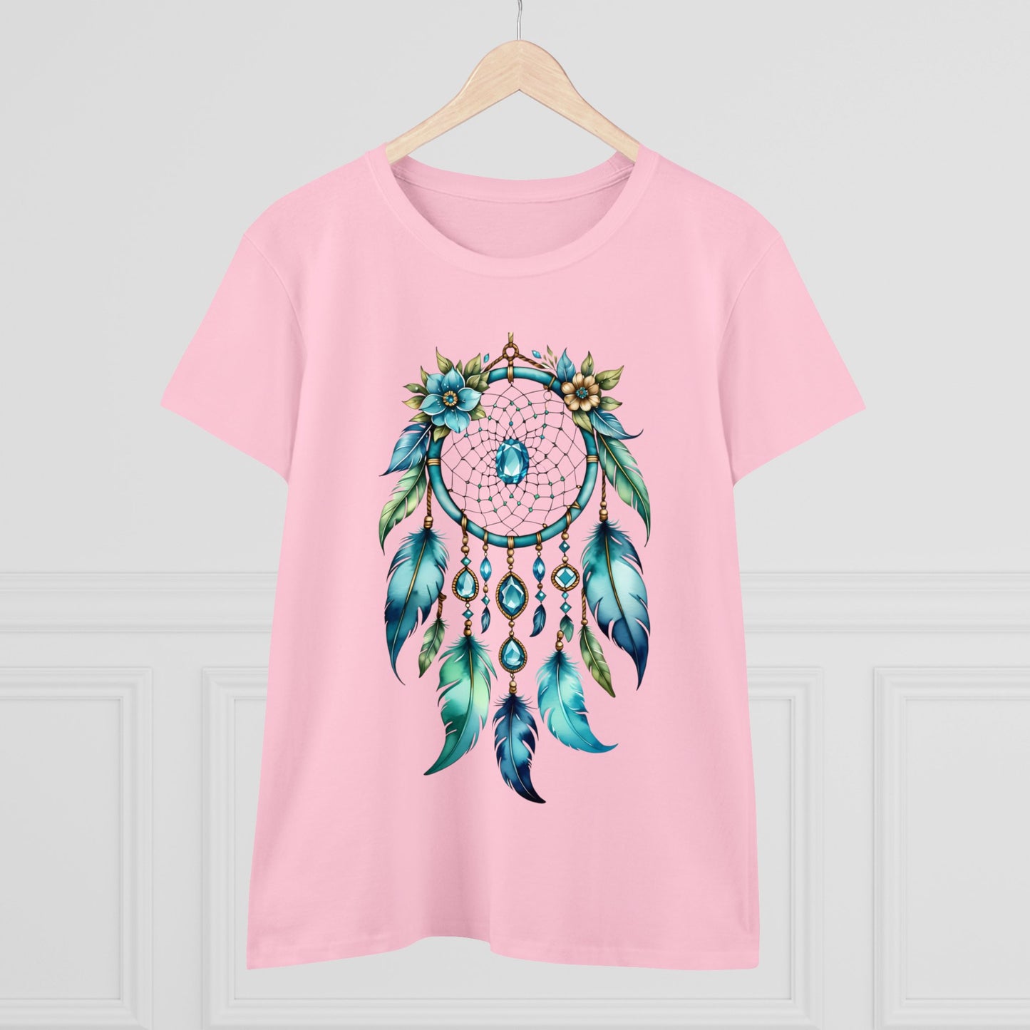 Aquamarine Dream Catcher - Pisces - Astrology - Women's Midweight Cotton Tee
