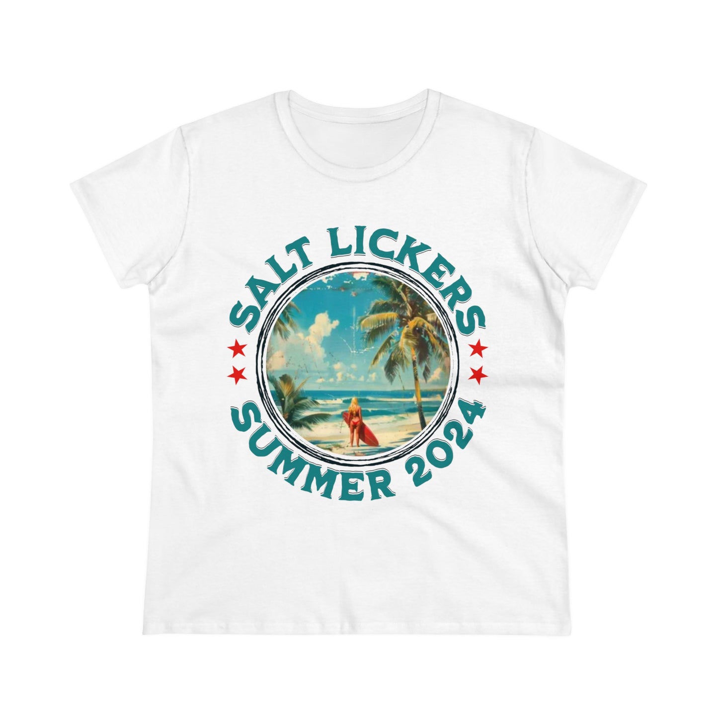 Surfing - Women's Midweight Cotton Tee