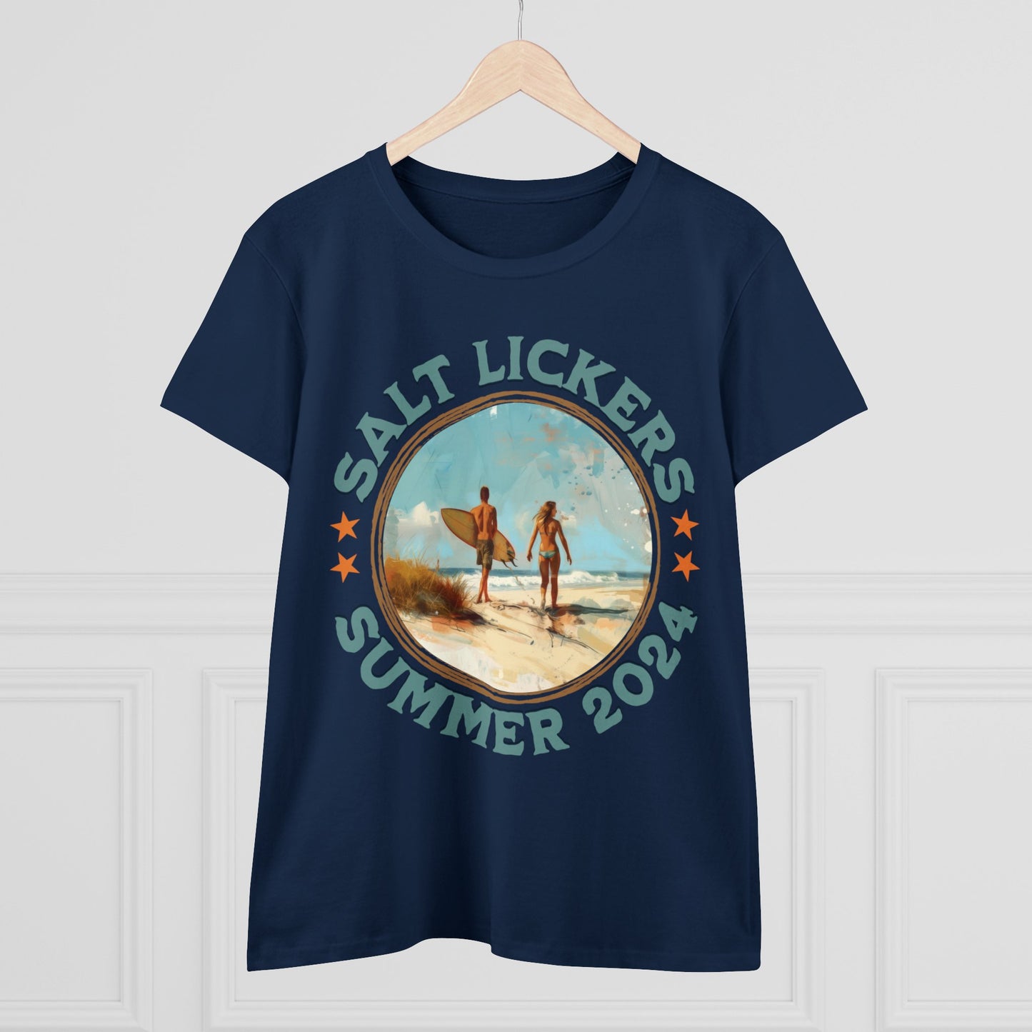 Surfing - Women's Midweight Cotton Tee