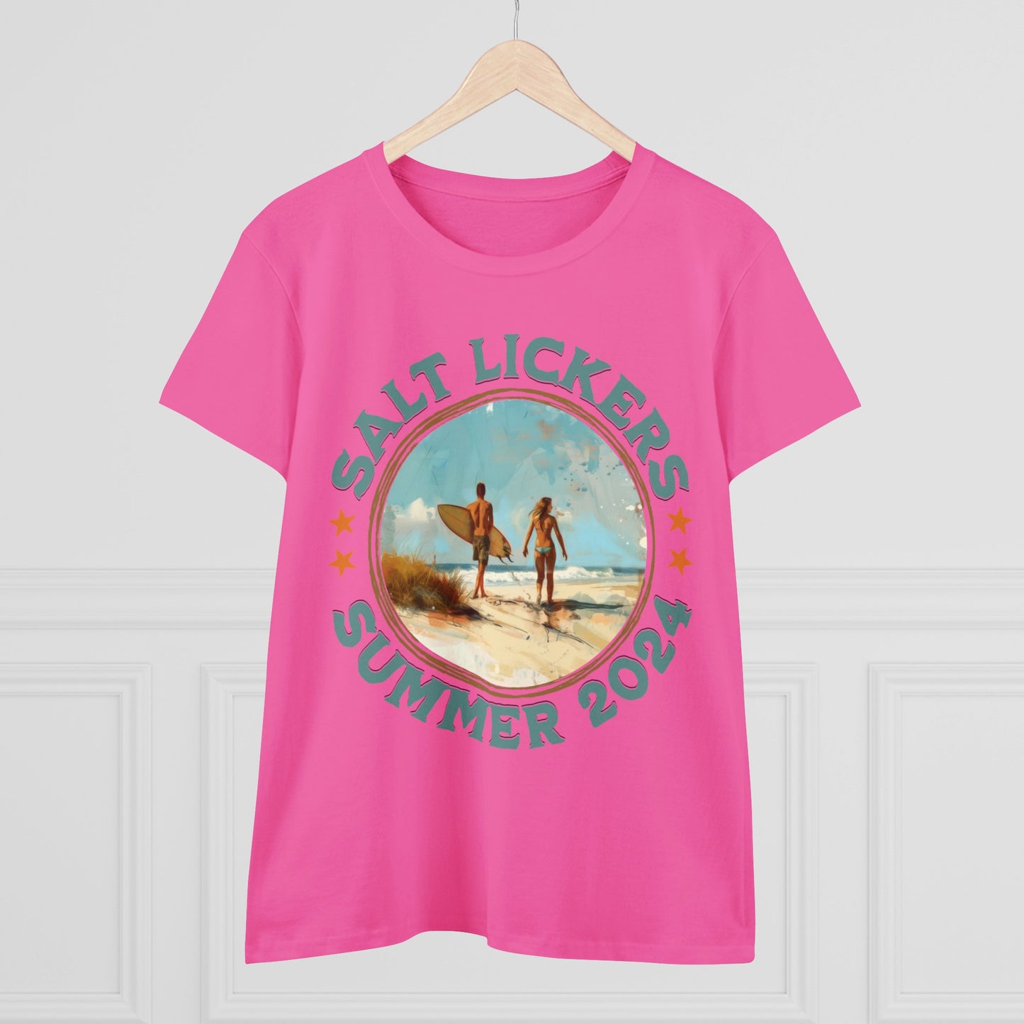 Surfing - Women's Midweight Cotton Tee