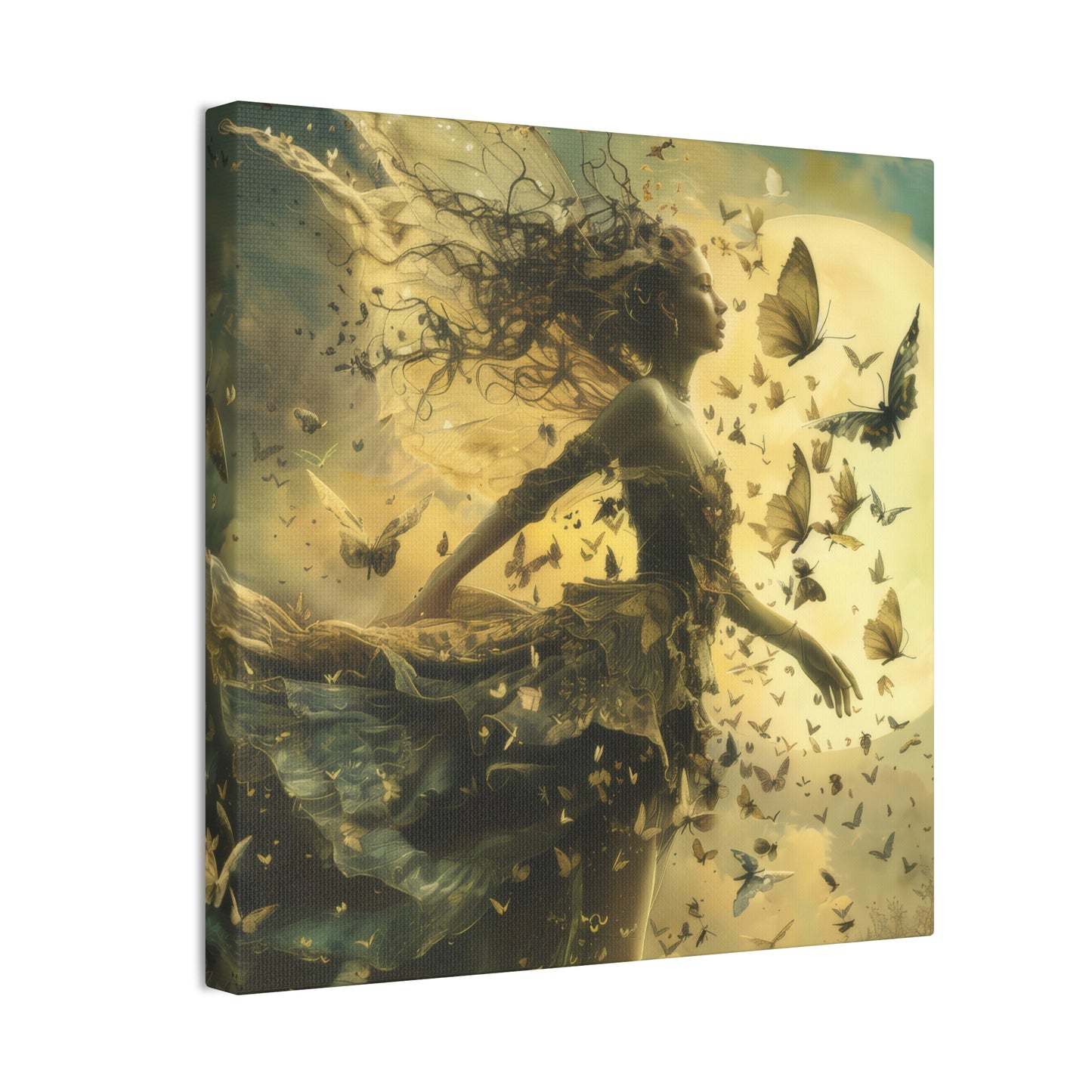 Butterflies and Fairies - Canvas Stretched, 0.75"