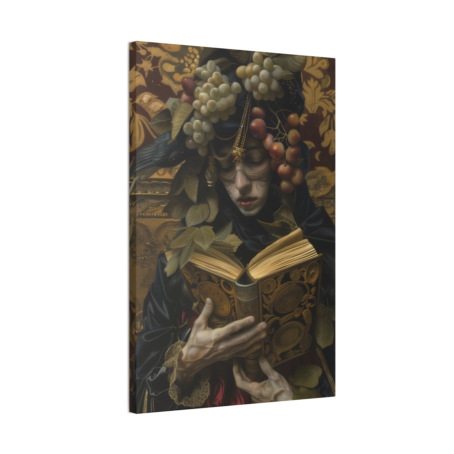 Solemn Book - Canvas Stretched, 0.75"
