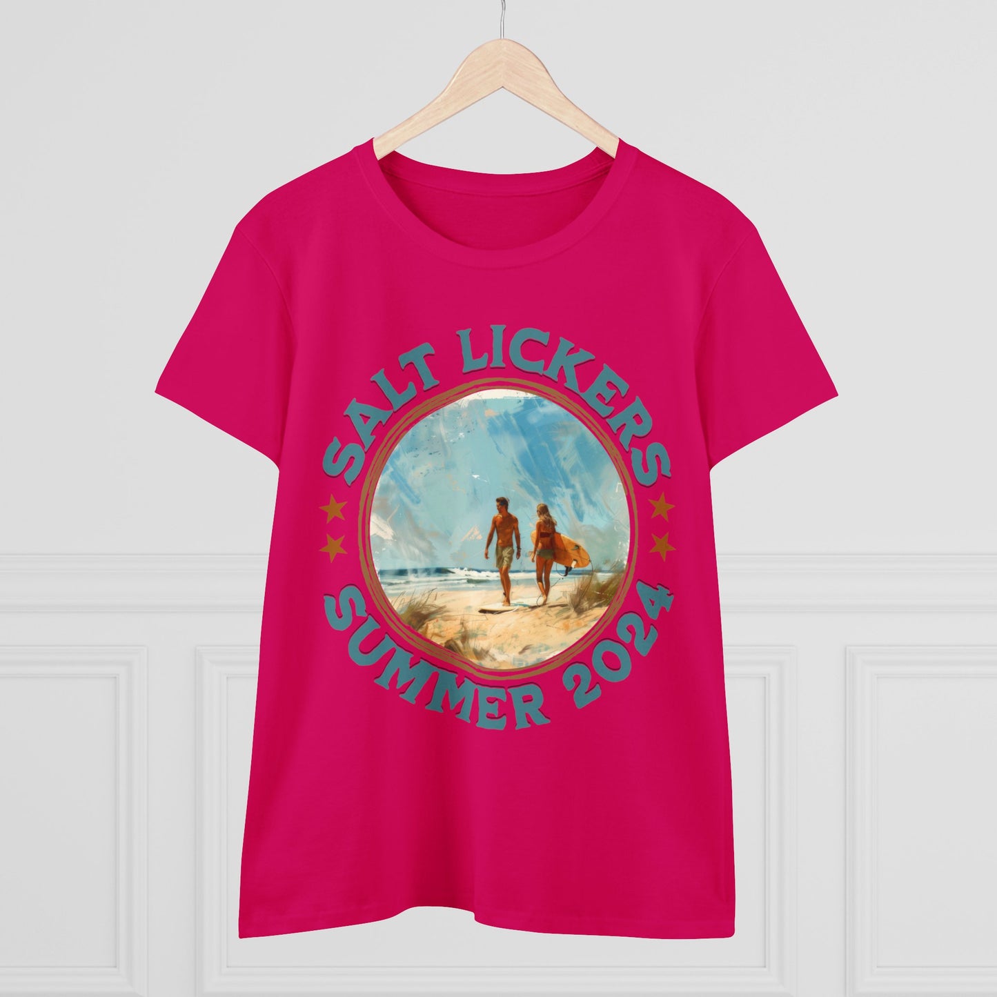 Surfing - Women's Midweight Cotton Tee