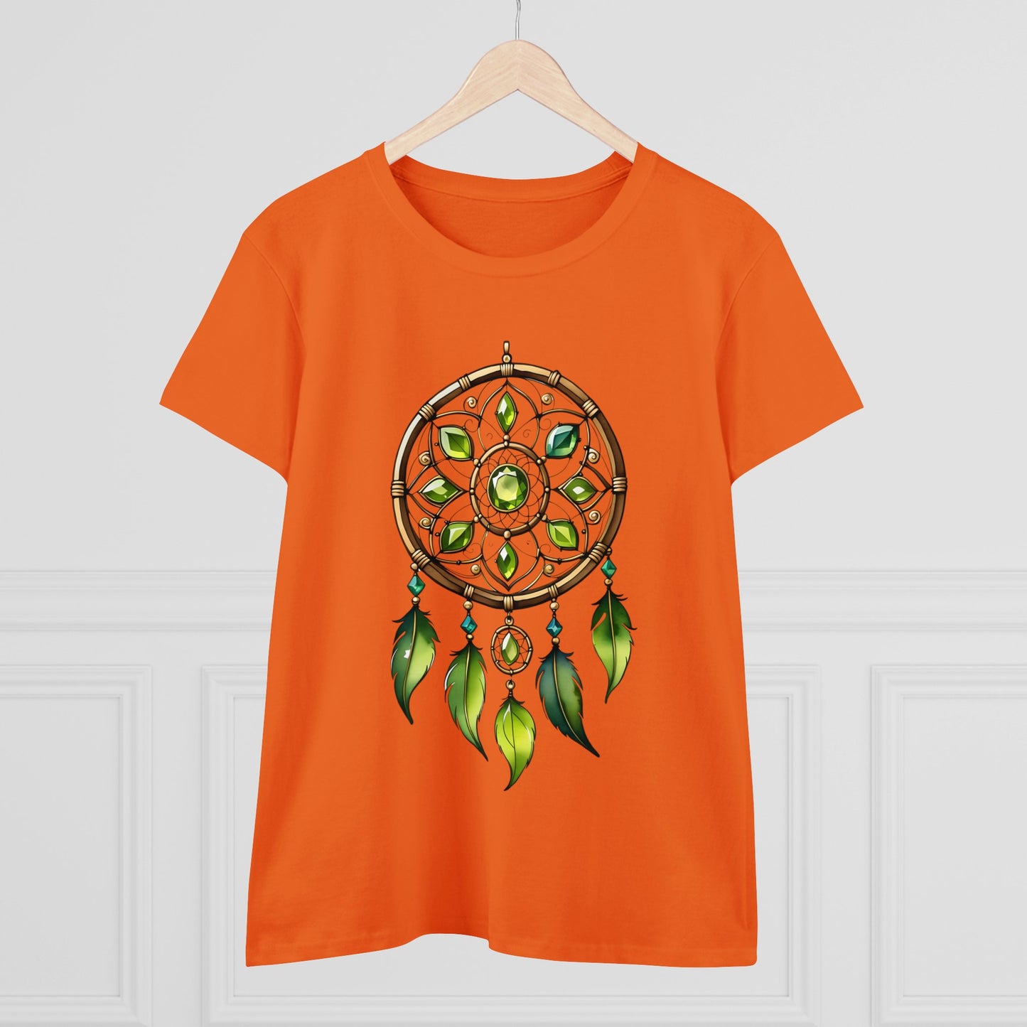 Peridot Dream Catcher - Leo - Astrology - Women's Midweight Cotton Tee