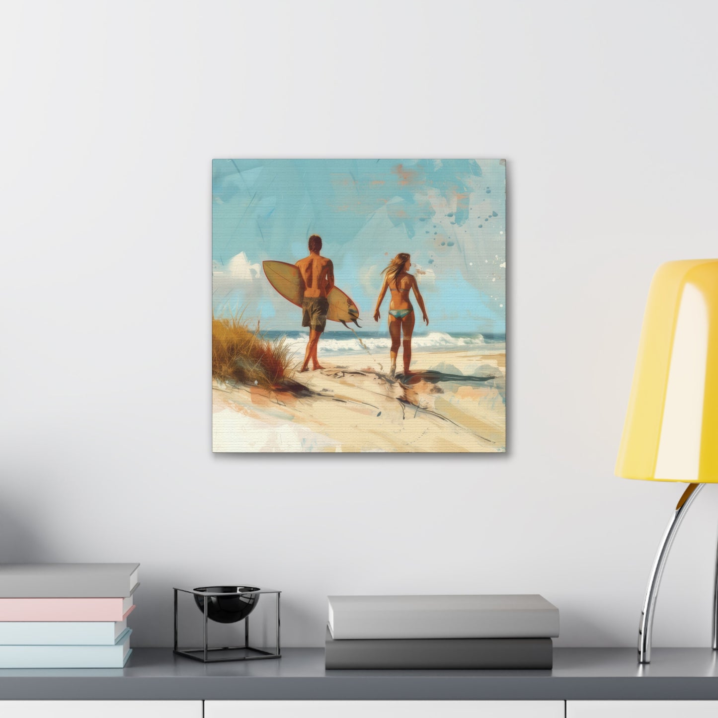 Beach and Surf - Canvas Stretched, 0.75"