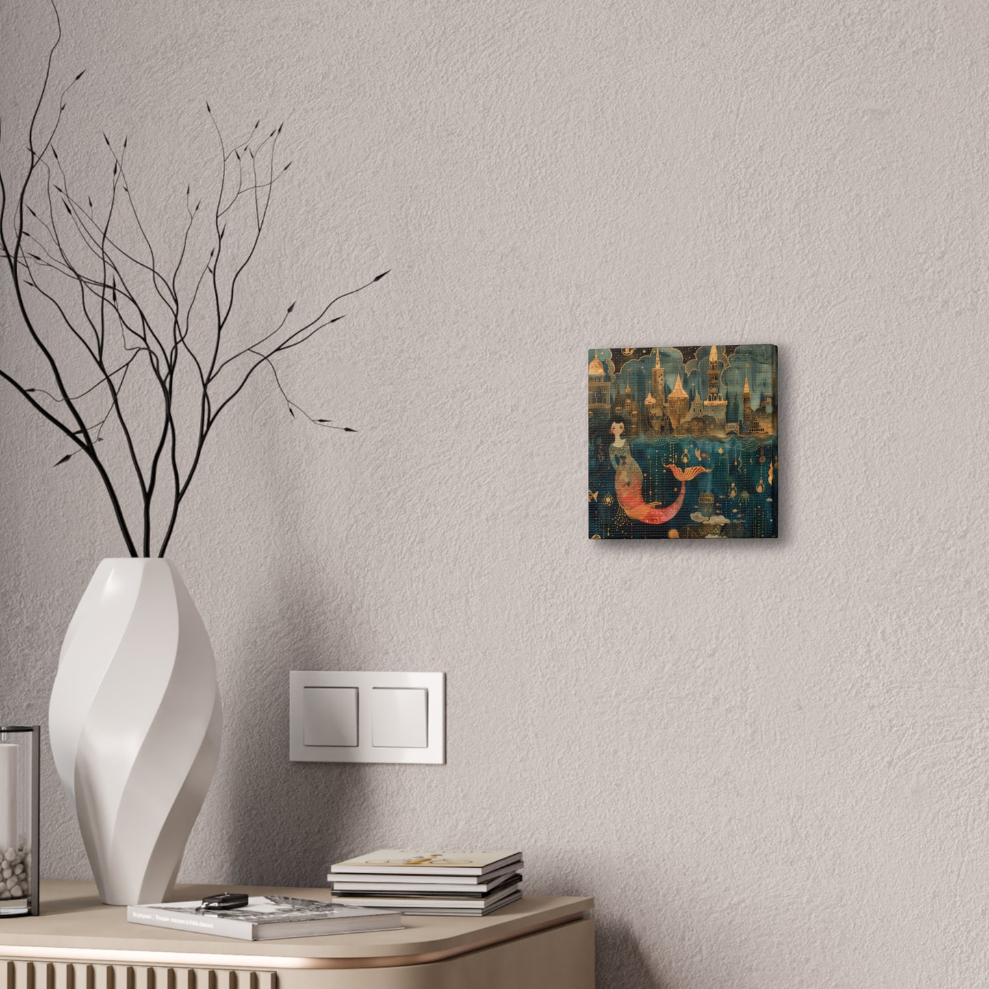 Mermaid - Canvas Stretched, 0.75"