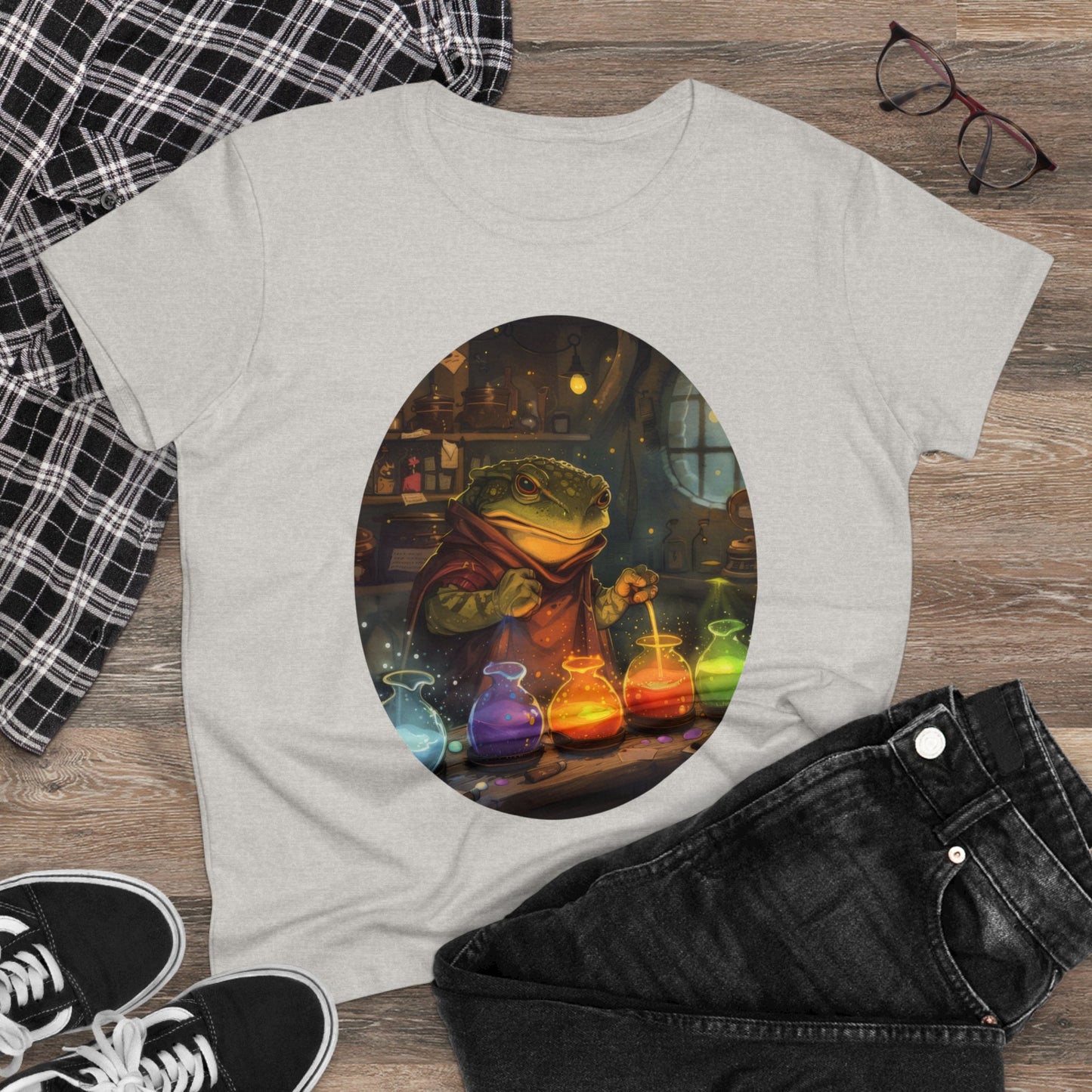 The Alchemist Toad - Fantasy - Women's Midweight Cotton Tee