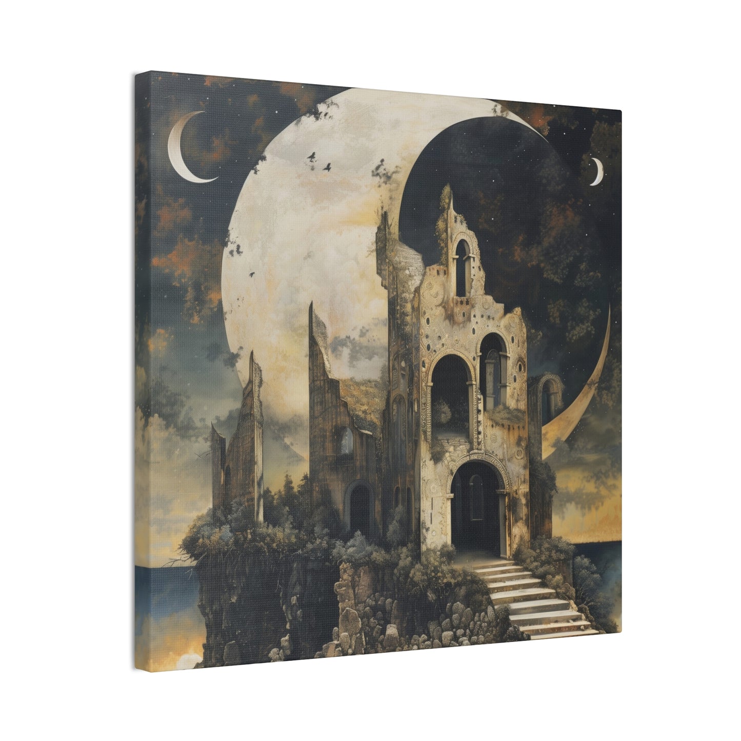 Night's Castle - Canvas Stretched, 0.75"